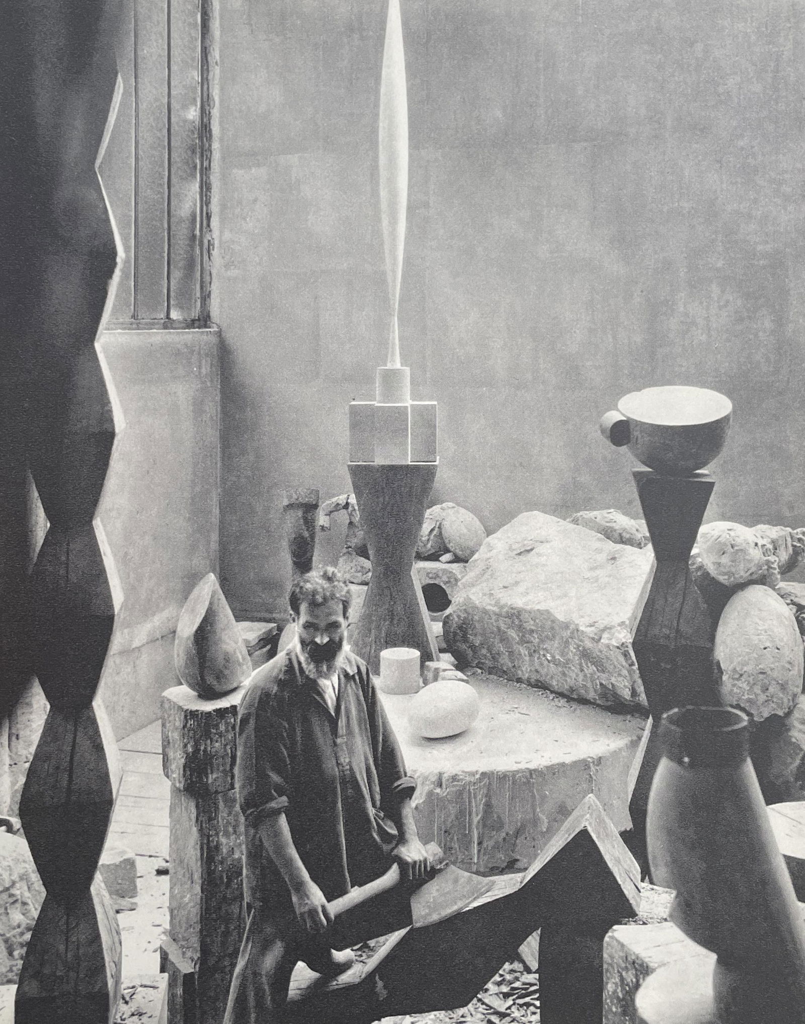 Edward Steichen - Brancusi in his Studio, 1927 (1 of 1)