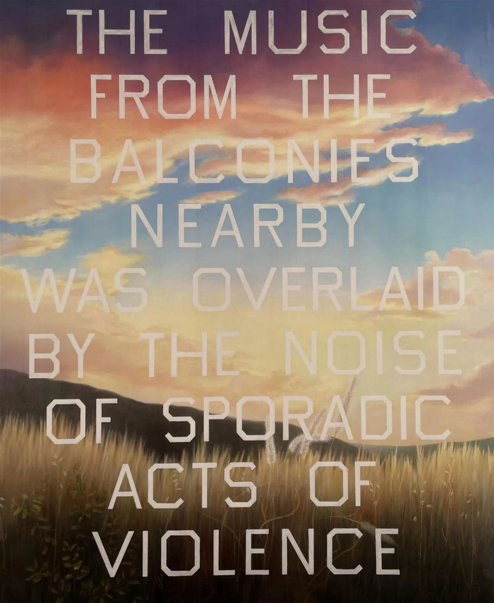 Ed Ruscha - The Music From the Balconies, 1984 (1 of 6)