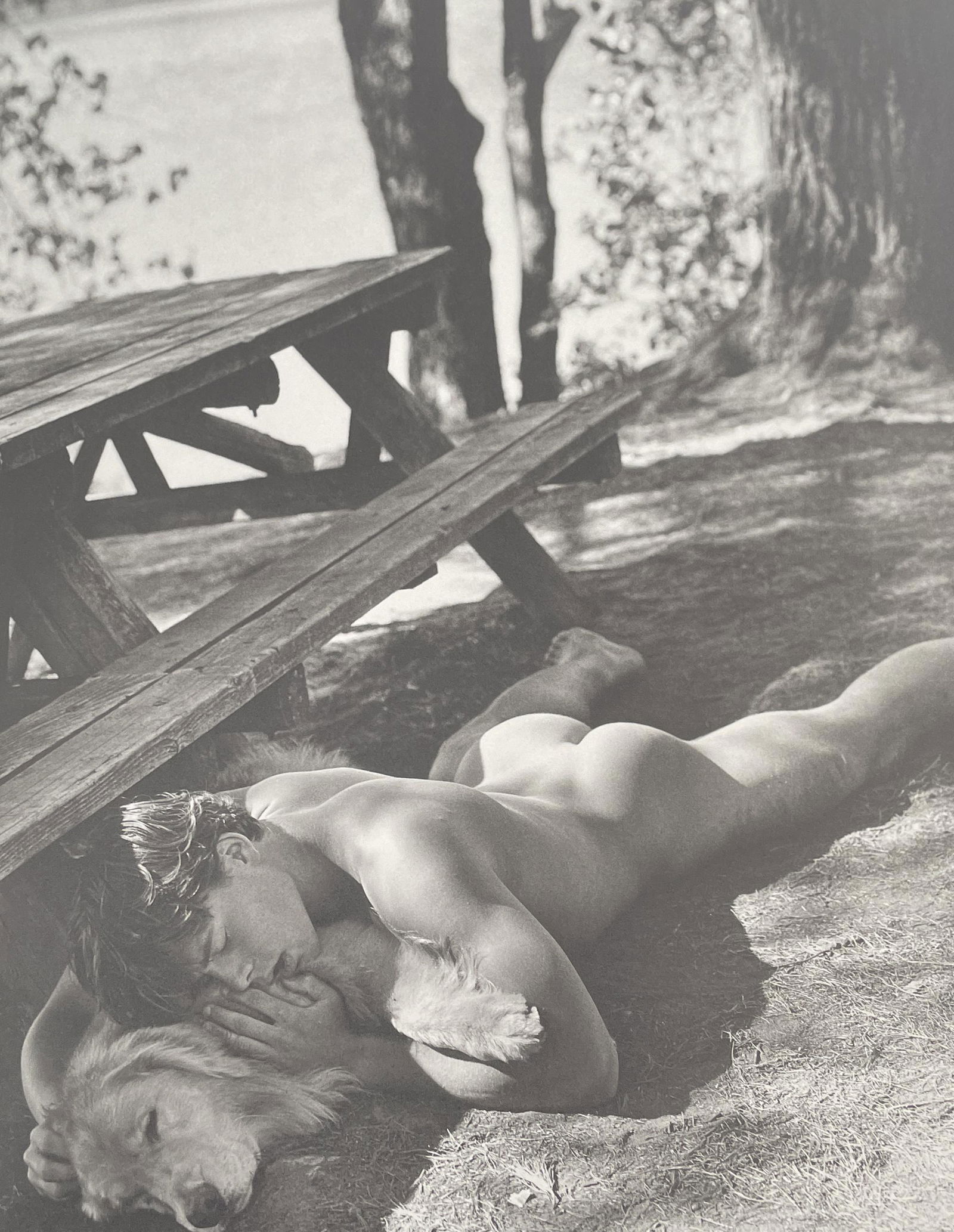 Bruce Weber - Claes and Little Bear at the Campground, 1990 (1 of 1)