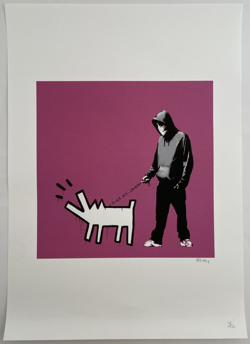 Banksy x Keith Haring - Signed and Numbered Lithograph, (Limited Edition) (1 of 9)