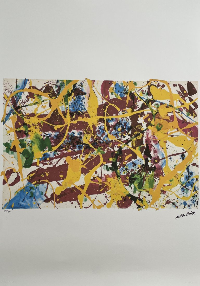 Jackson Pollock - Signed and Numbered Lithograph, (Limited Edition) (1 of 13)