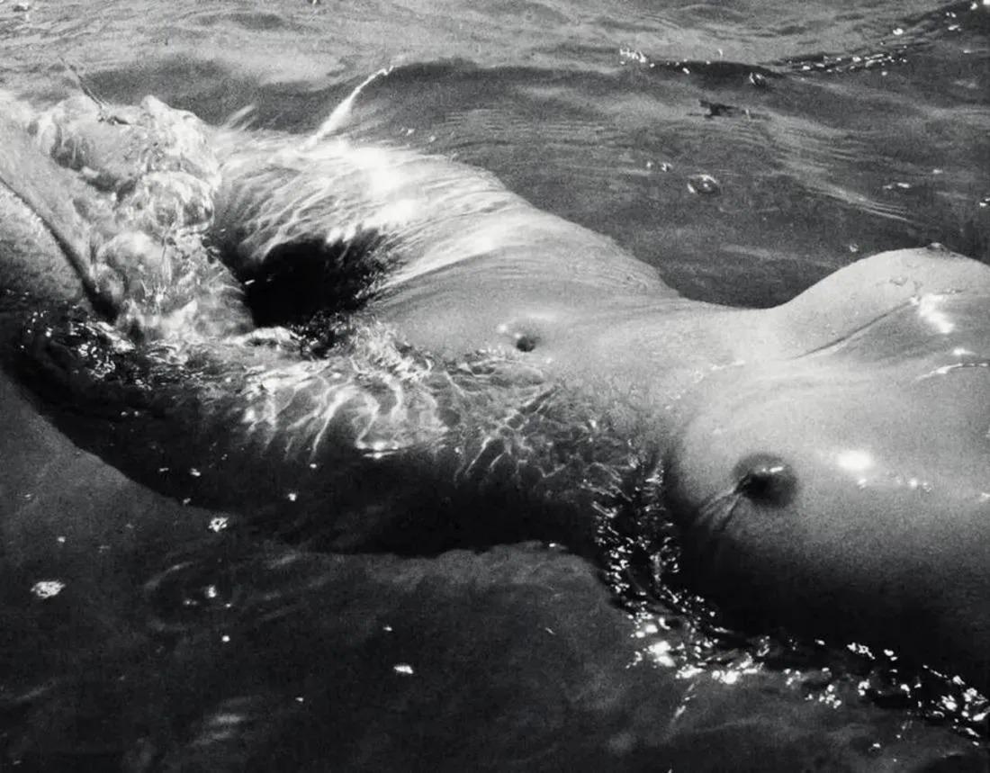 Lucien Clergue - Female Nude Body Water Wave, 1968: LUCIEN CLERGUE (1934-2014) Title - Female Nude Body Water Wave, 1968 Type of Print - Print in Colors Estimated Image Size - 9" x 11" Lucien Clergue was a pioneering French photographer who devoted his