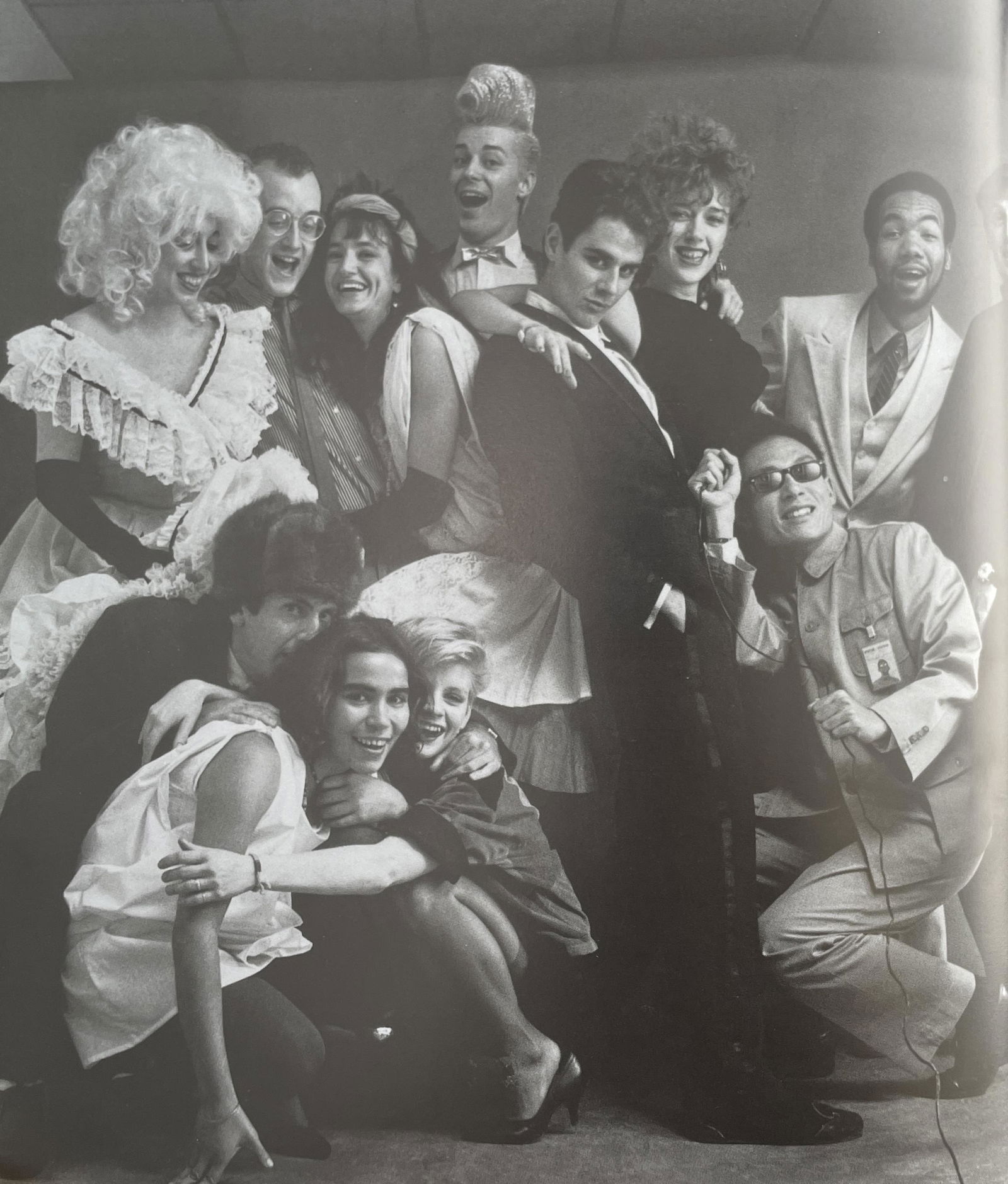 Keith Haring - The Gang's All Here, New York 1980: KEITH HARING (1958-1990) Title - The Gang's All Here (Clockwise from top left: Katy K, Keith Haring, Carmel Johnson, John Sex, Bruno Schmidt, Samantha Mcewen, Juan Dubose, Dan Friedman, Tseng Kwong Ch