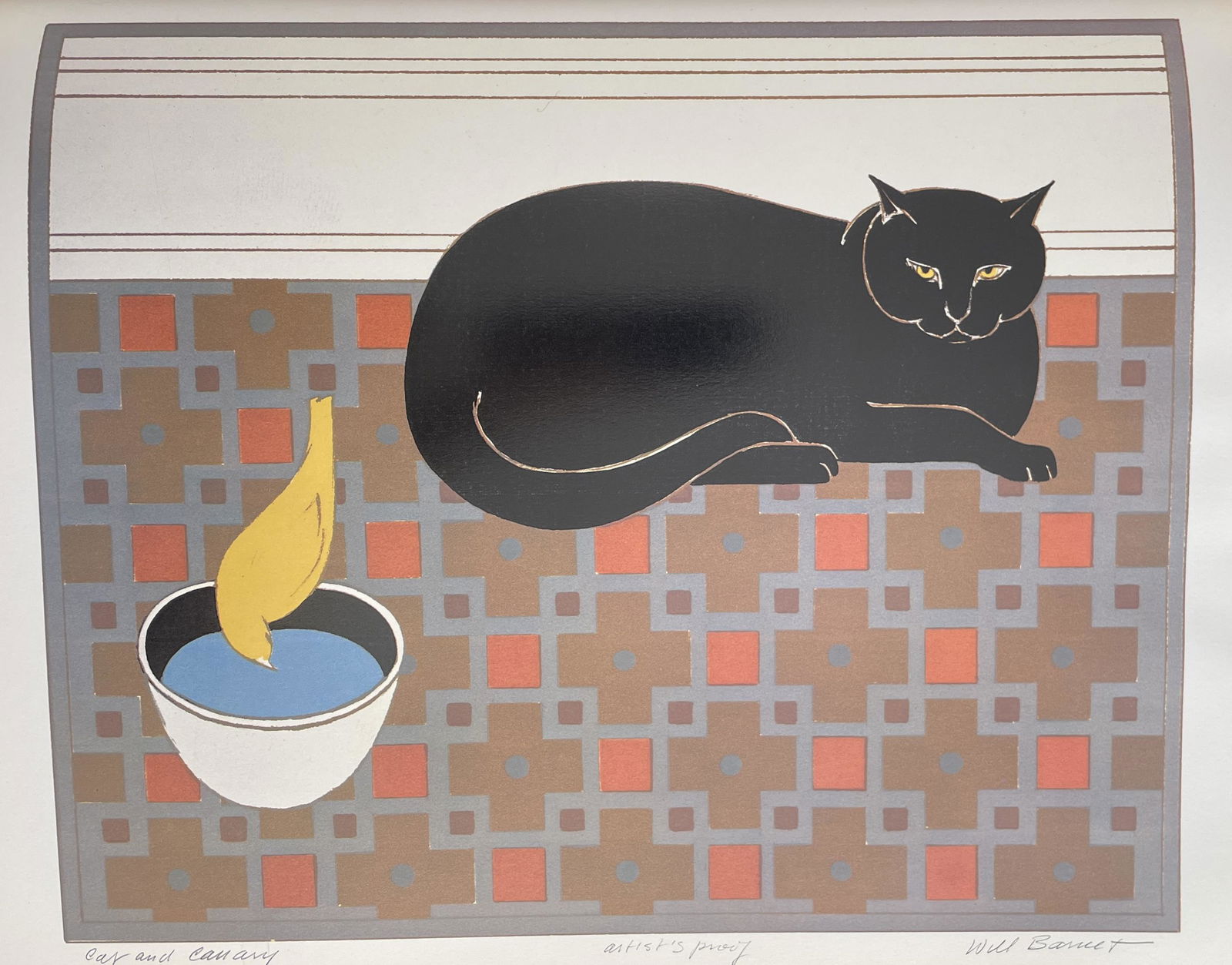 Will Barnet - Cat and Canary, 1971 (1 of 1)