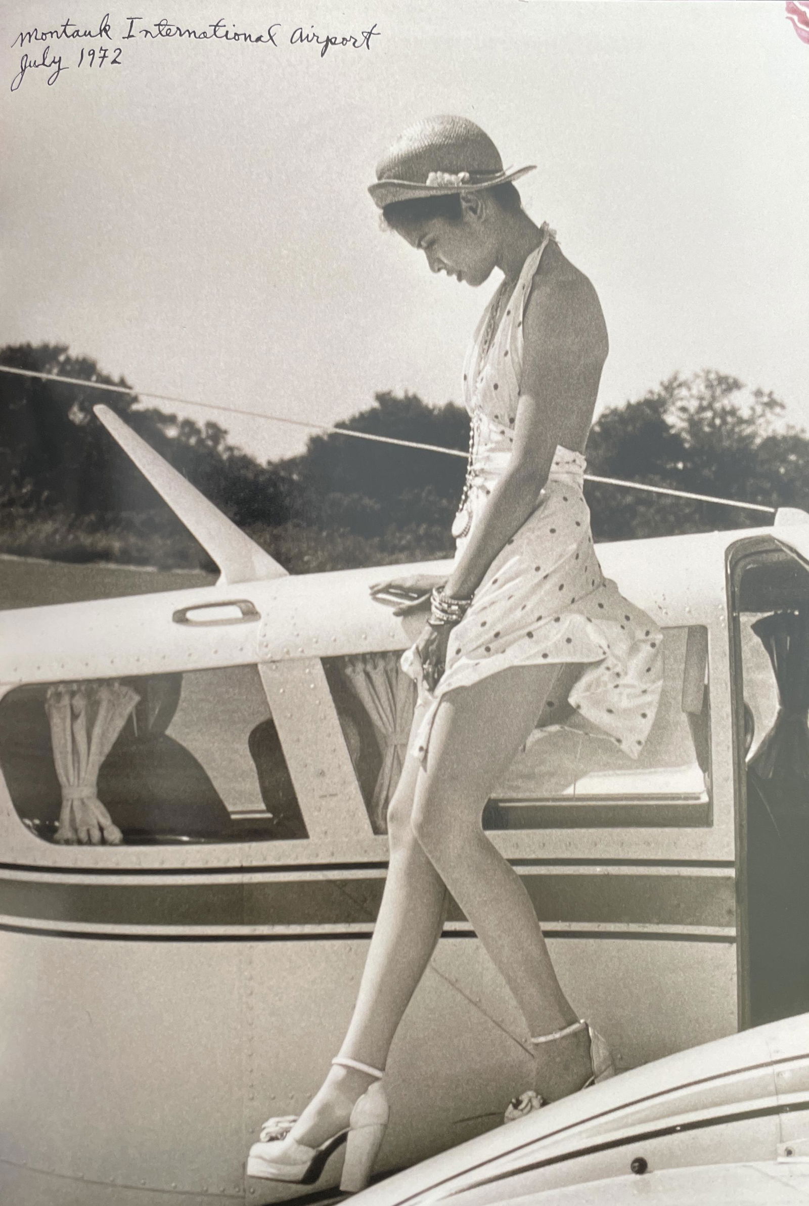 Peter Beard - Montauk International Airport, July, 1972: PETER BEARD (1938-2020) Title - Montauk International Airport, July, 1972 Type of Print - Print in ColorsEstimated Image Size - 8" x 12" Peter Beard was an American photographer best known for his doc