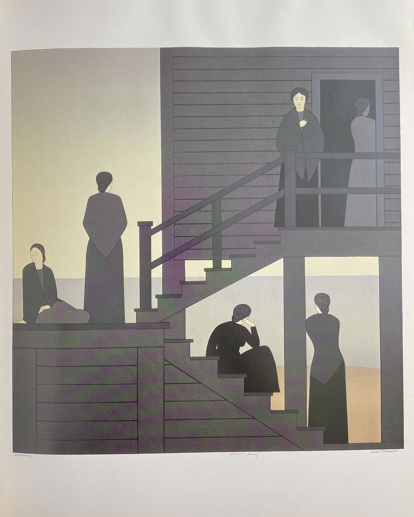 Will Barnet - Waiting,1976 (1 of 1)