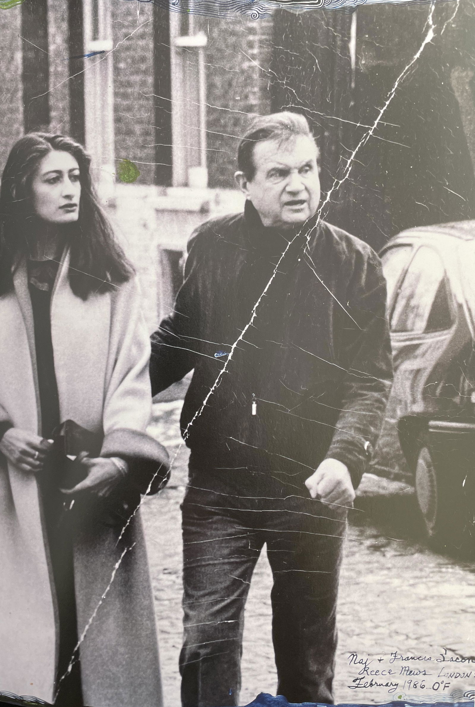 Peter Beard - Nej + Francis Bacon, London, 1986: PETER BEARD (1938-2020) Title - Nej + Francis Bacon, London, 1986 Type of Print - Print in ColorsEstimated Image Size - 8" x 12" Peter Beard was an American photographer best known for his documentary