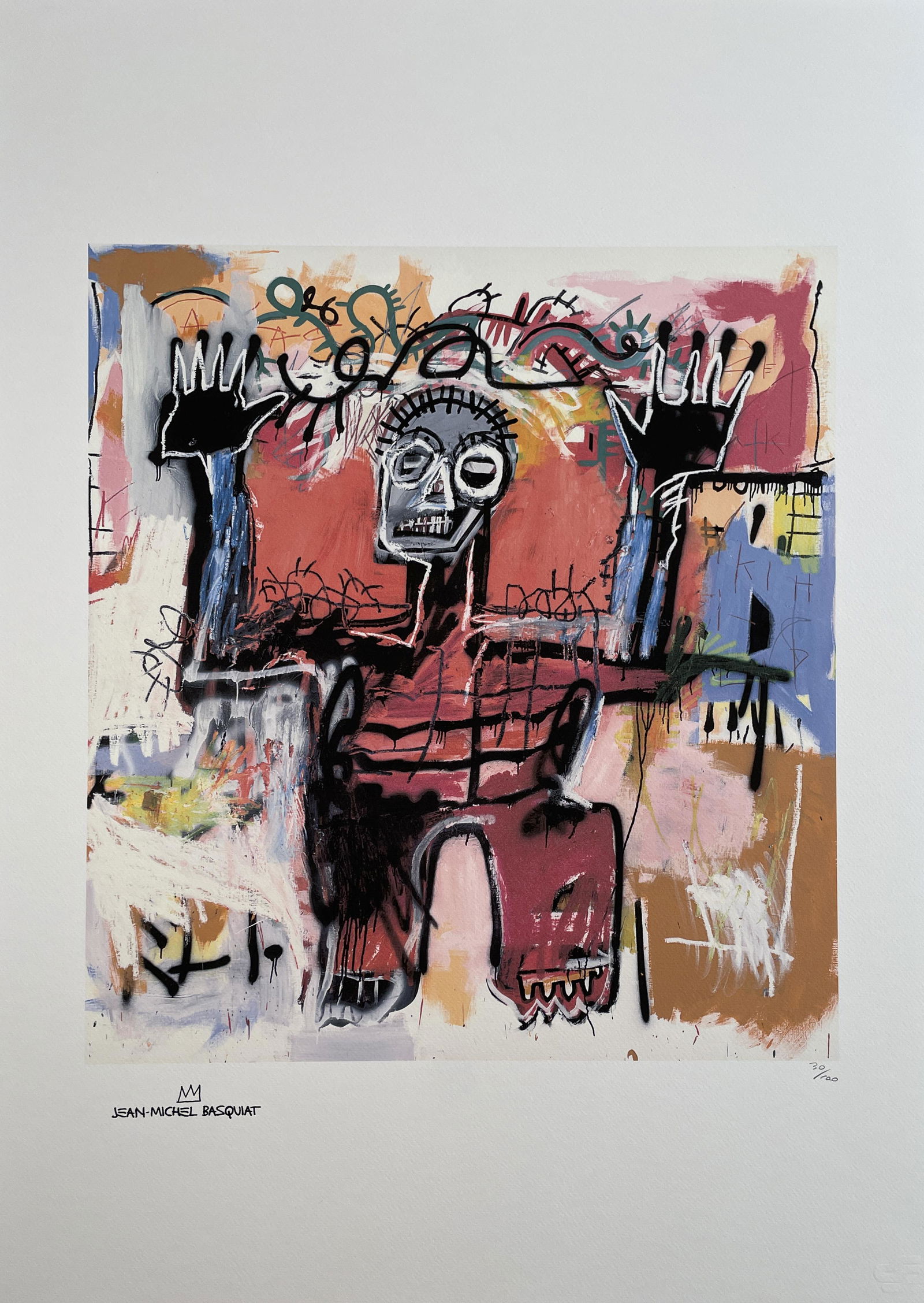 Jean Michel Basquiat - Untitled, 1981 - Limited Edition, Lithograph (1 of 15)