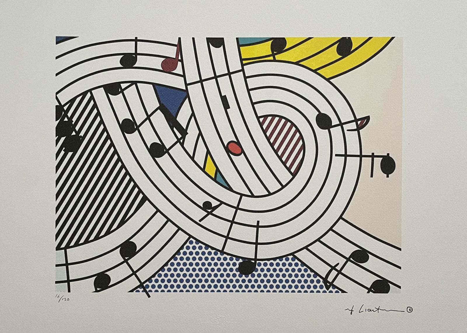 Roy Lichtenstein - Composition II, 1996 - Limited Edition, Lithograph (1 of 12)