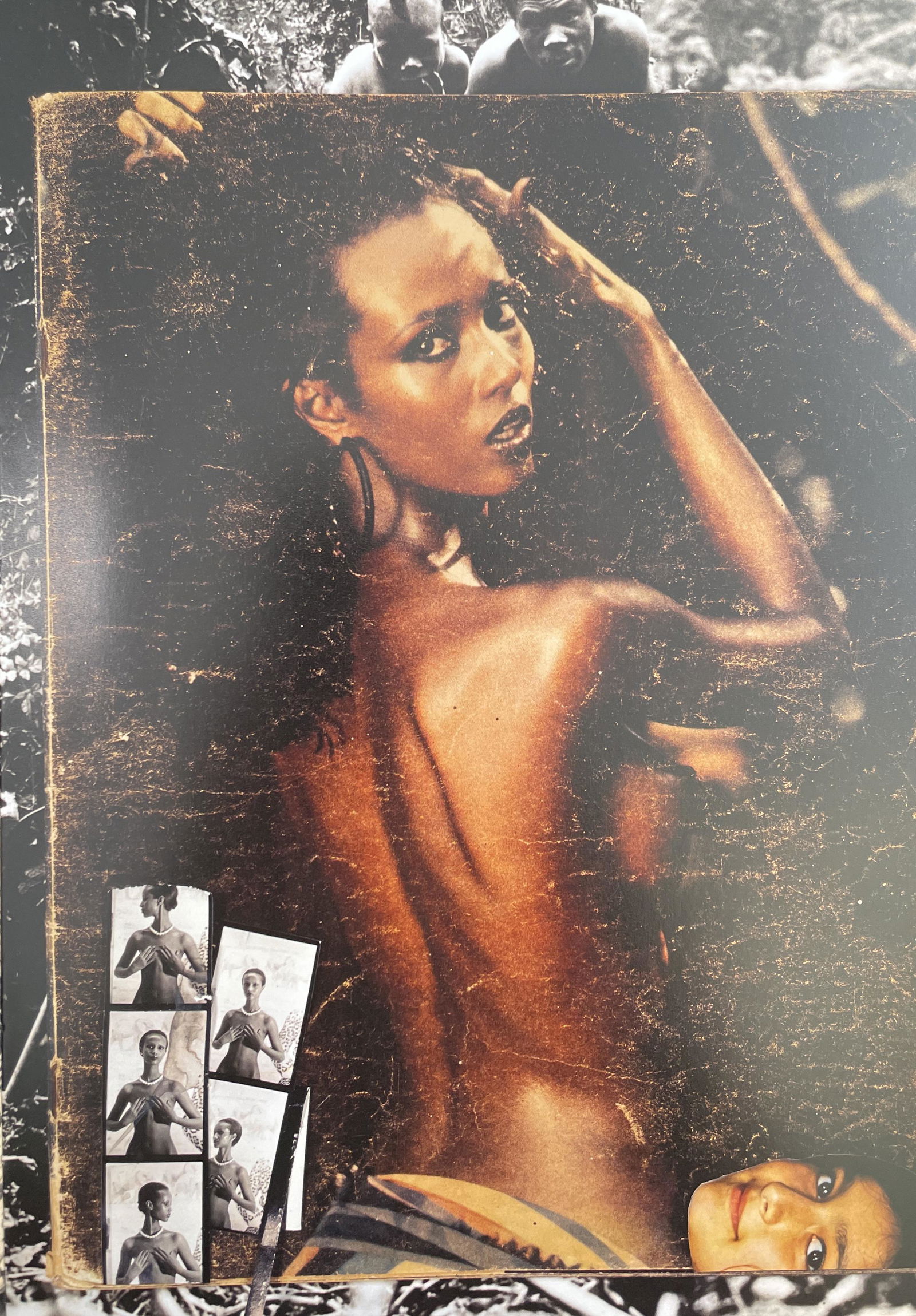 Peter Beard - Iman at Hoggers, Kenya, 1985: PETER BEARD (1938-2020) Title - Iman at Hoggers, Kenya, 1985 Type of Print - Print in ColorsEstimated Image Size - 8" x 12" Peter Beard was an American photographer best known for his documentary imag