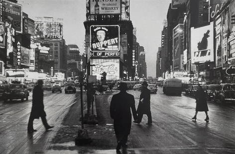 Rudy Burckhardt - Times Square, 1983: RUDY BURCKHARDT (1914-1999) Times Square, 1983 Large Print 21" x 30 1/2"