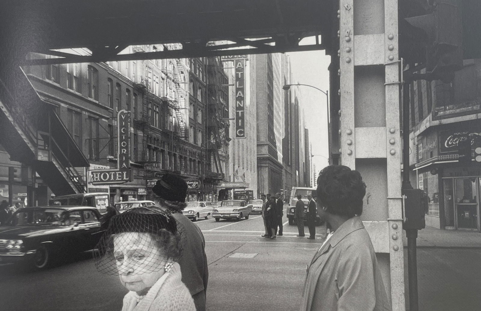Bruce Davidson - The Chicago Loop, 1963: BRUCE DAVIDSON (B.1933) Title - The Chicago Loop, 1963 Type of Print - Print in Colors Estimated Image Size - 9" x 6" Bruce Davidson is an American photographer known for capturing images of communiti