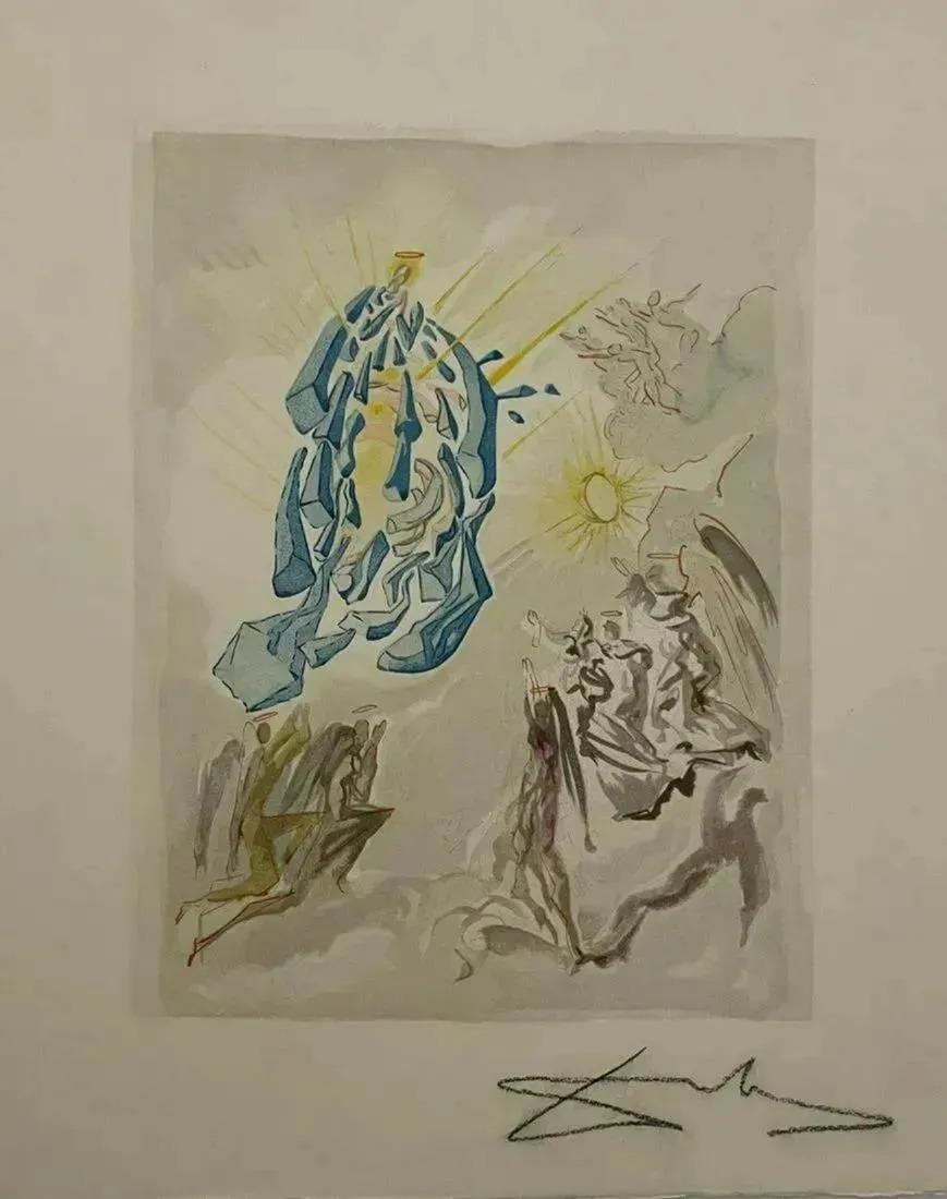 Salvador Dali - The Divine Comedy - Hand Signed Woodcut (1 of 5)
