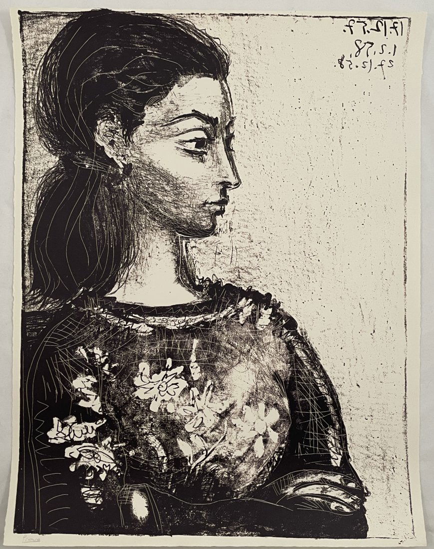 After Pablo Picasso - Femme au Corsage, 1958 - Lithograph (1 of 12)