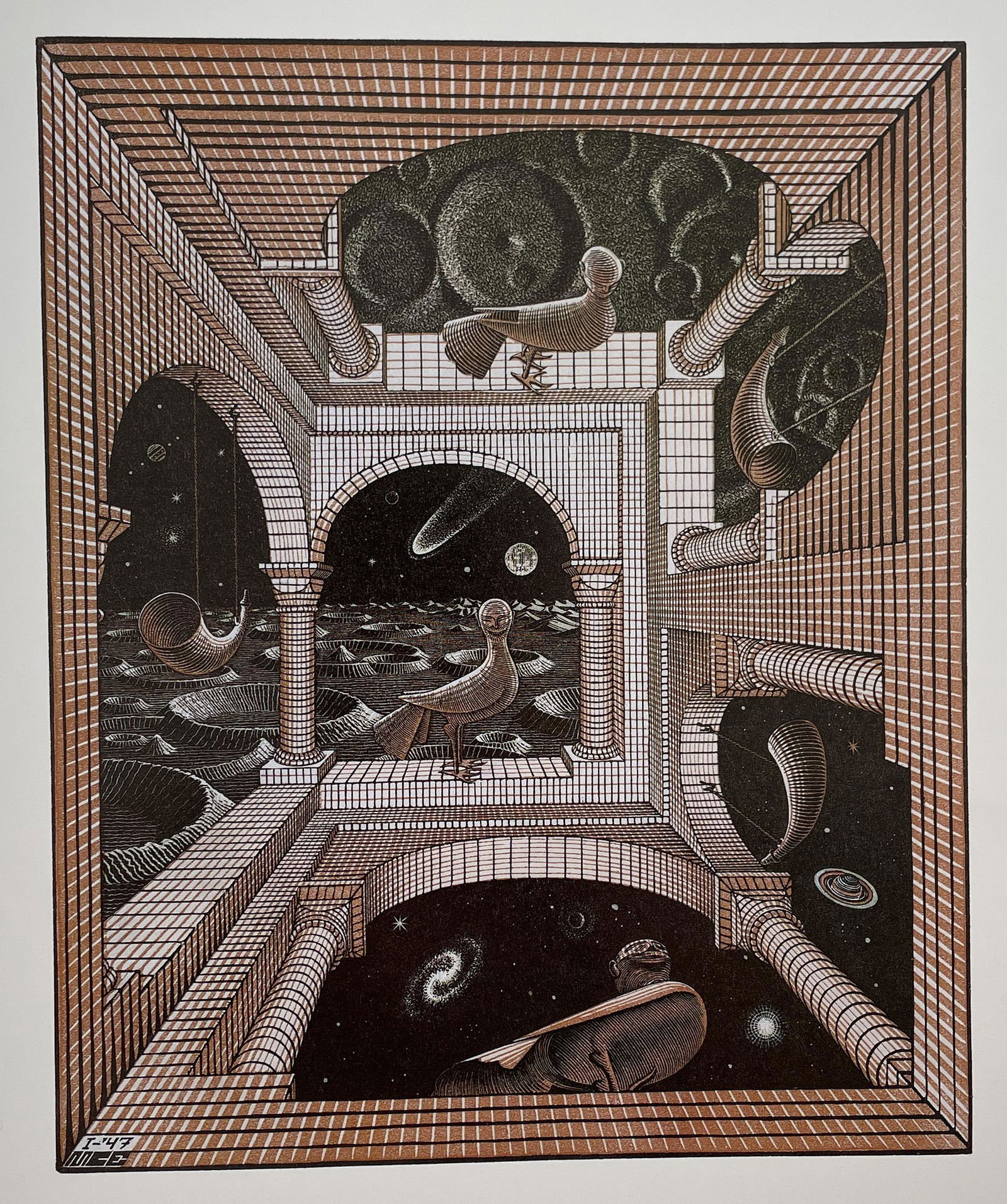 MC Escher - Other World, 1947 (1 of 1)