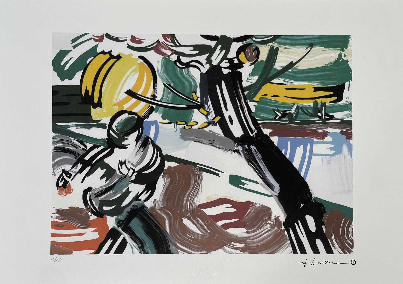 After Roy Lichtenstein - Signed and Numbered, Lithograph w/ COA (1 of 13)