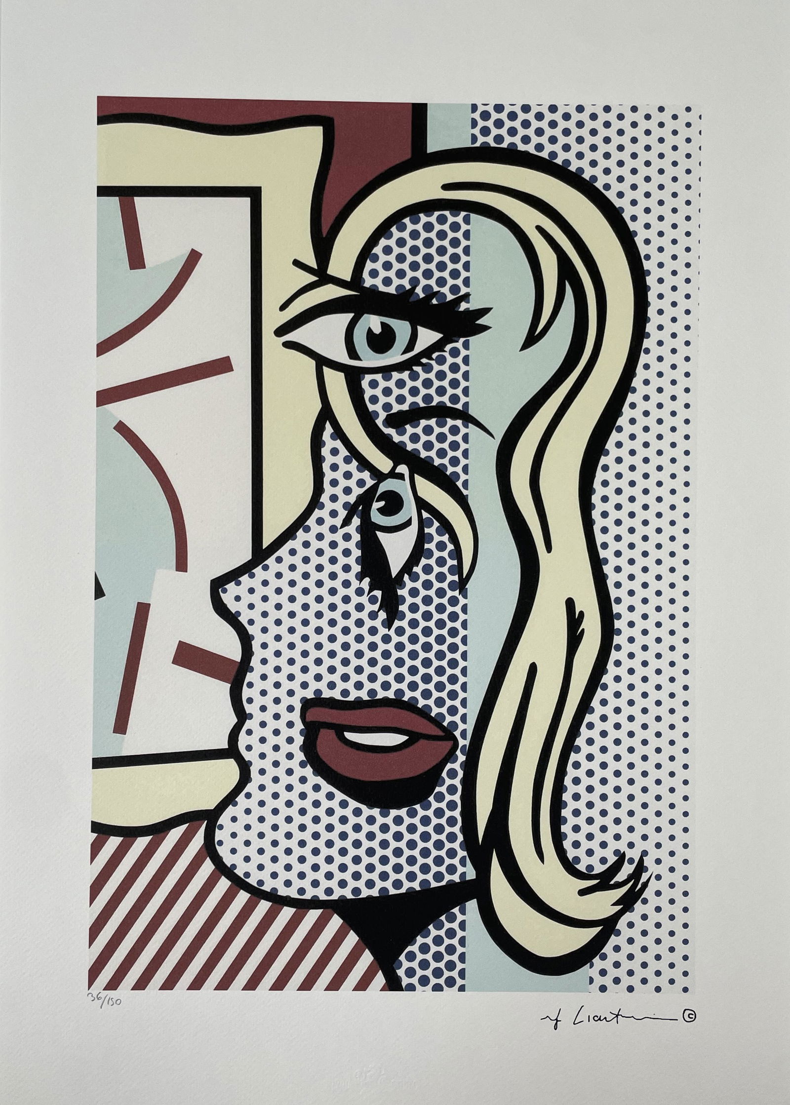 After Roy Lichtenstein - Signed and Numbered, Lithograph w/ COA (1 of 12)