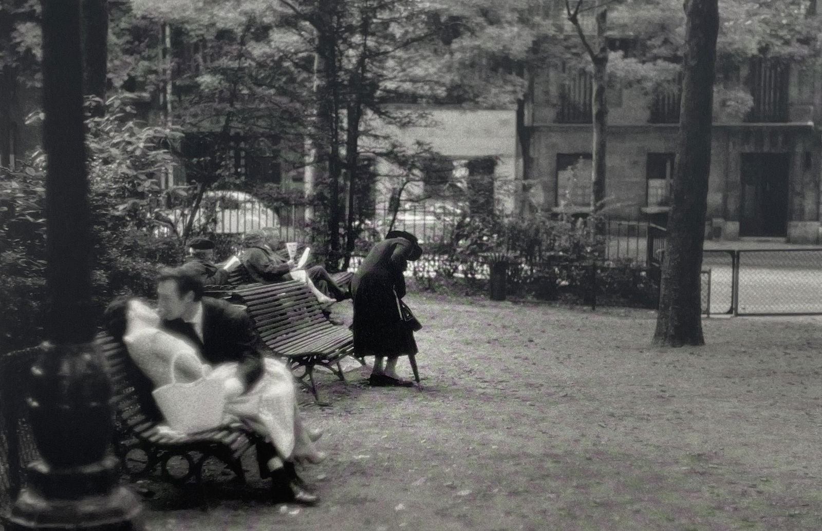 Bruce Davidson - The Widow of Montmartre, 1956: BRUCE DAVIDSON (B.1933) Title - The Widow of Montmartre, 1956 Type of Print - Print in Colors Approximate Image Size - 9 1/2" x 6 1/2" Bruce Davidson is an American photographer known for capturing im