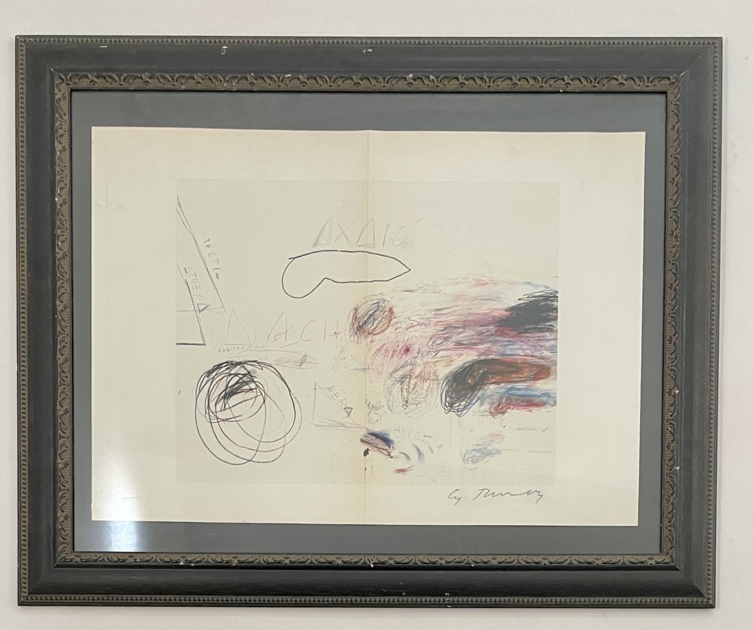 Cy twombly - Untitled, Hand Signed - Offset Lithograph (1 of 5)