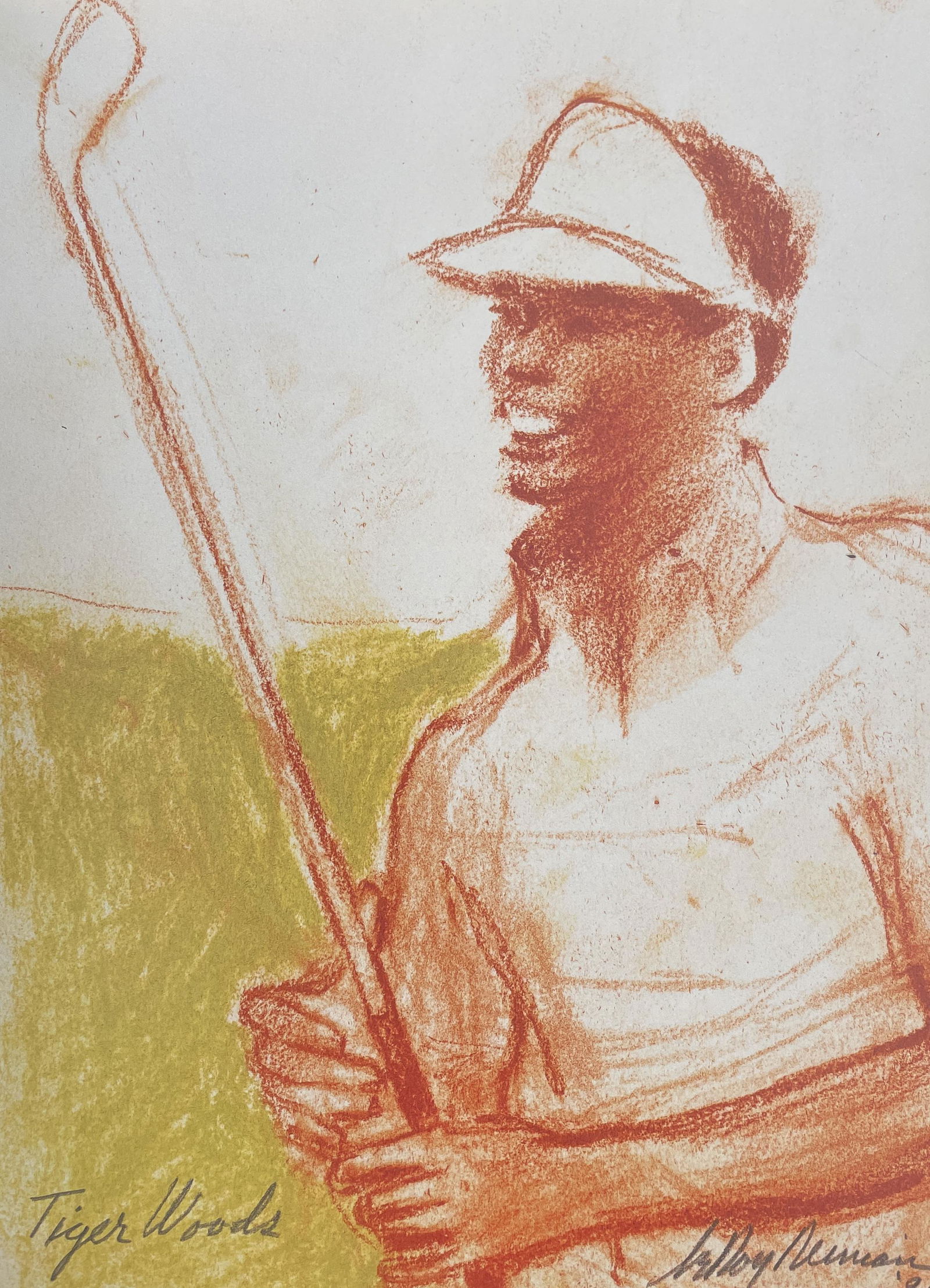 LeRoy Neiman - Tiger Woods (1 of 1)