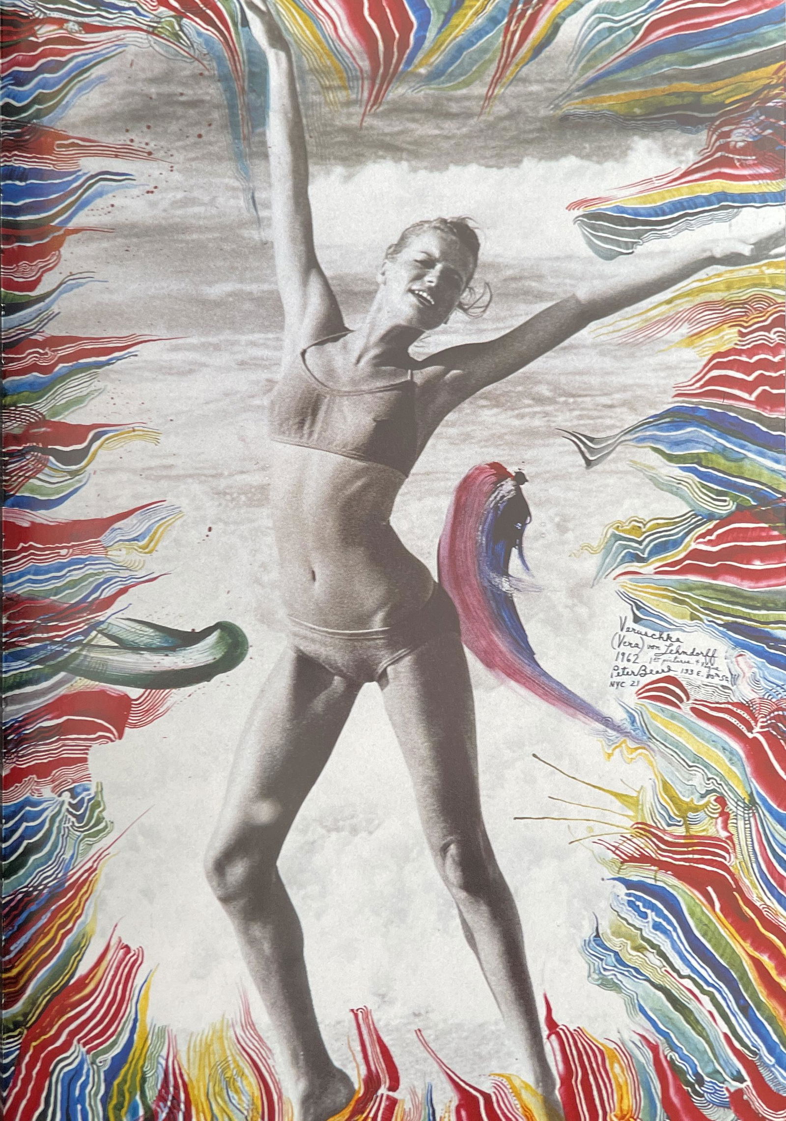 Peter Beard - Veruschka, 1962: PETER BEARD (1938-2020) Title - Veruschka, 1962 Type of Print - Print in Colors Estimated Image Size - 12" x 8" Peter Beard was an American photographer best known for his documentary images of Africa