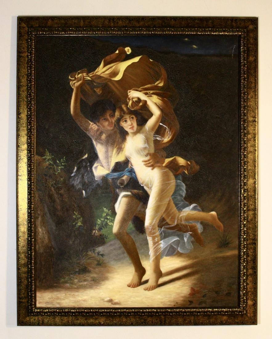 After Pierre Auguste Cot - The Storm, Original Oil Painting (1 of 8)