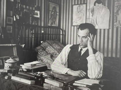 Andre Kertesz - Zilzer in Seinem Hotelzimmer, Paris, 1926: ANDRE KERTESZ (1894-1985) Title - Zilzer in Seinem Hotelzimmer, Paris, 1926 Type of Print - Print in Colors Estimated Image Size - 7 3/4" x 6" André Kertész was a Hungarian photographer who emer