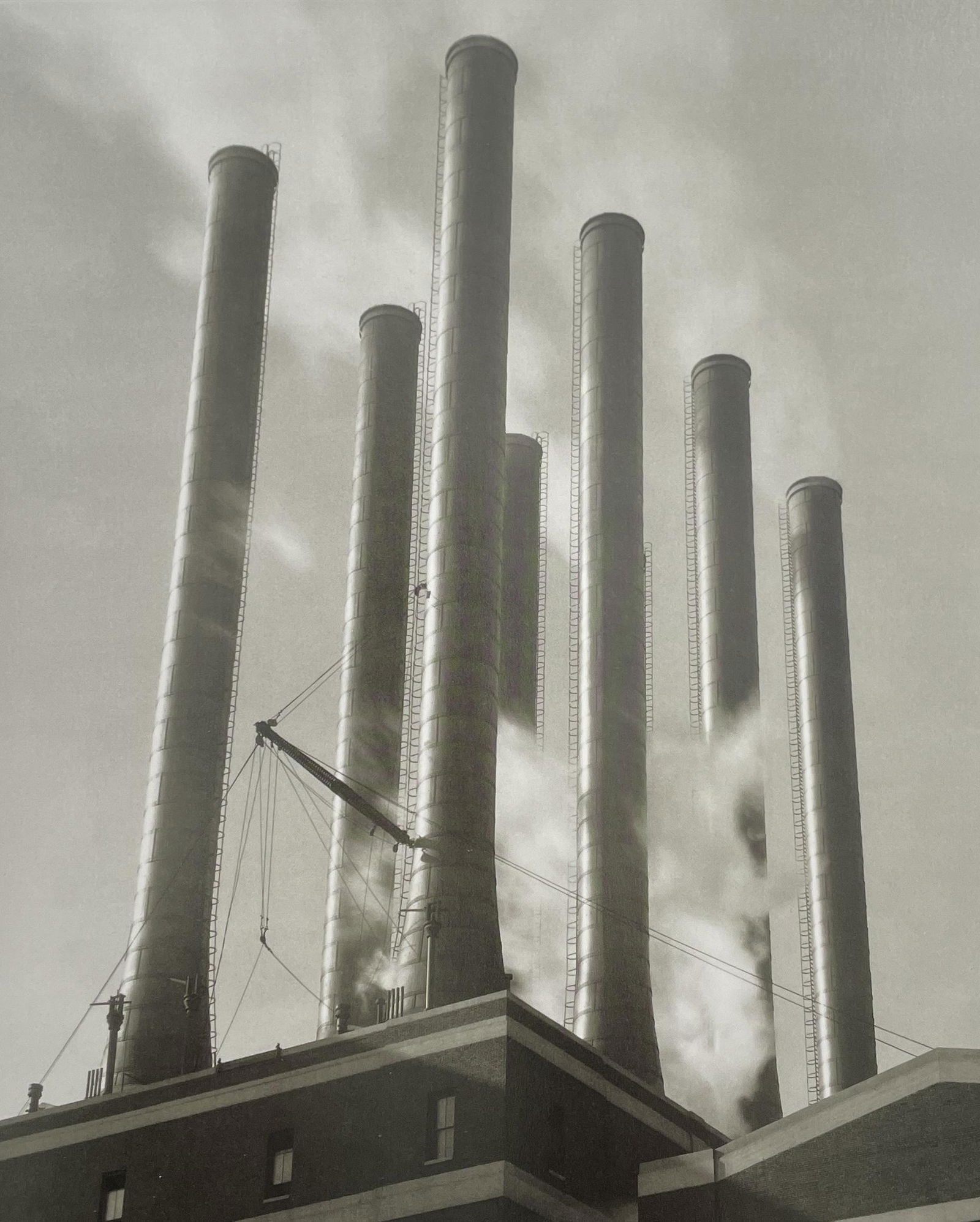 Charles Sheeler - Ford Plant, Power House No. 1, 1927: CHARLES SHEELER (1883-1965) Title - Ford Plant, Power House No. 1, 1927 Type of Print - Print in Colors Estimated Image Size - 8 1/2" x 7" Charles Sheeler was an American artist known for his involvem