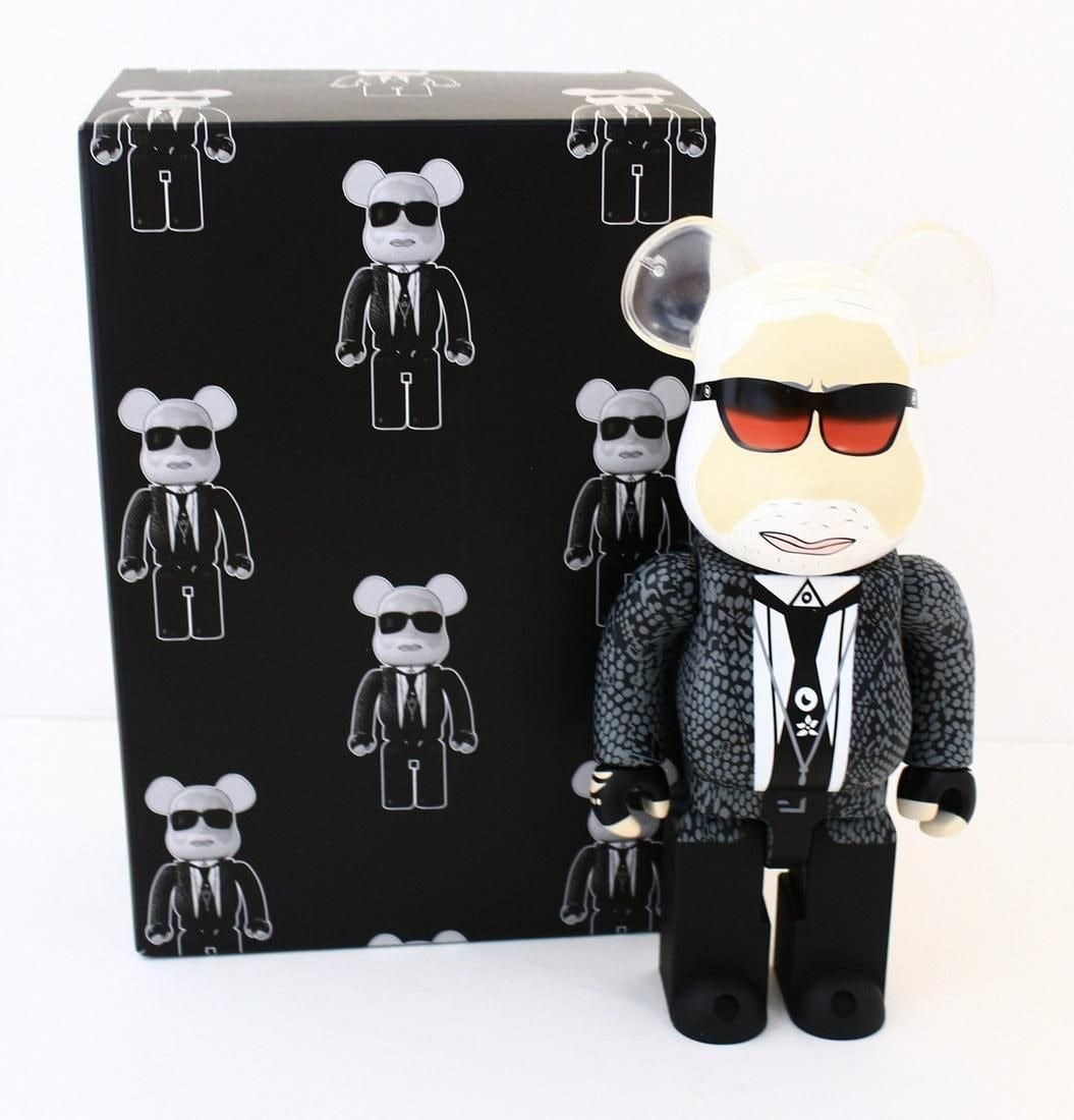 Bearbrick - The Kaiser (Karl Lagerfeld) 400%: BEARBRICK The Kaiser (Karl Lagerfeld) 400% 11" Tall Comes w/ Box