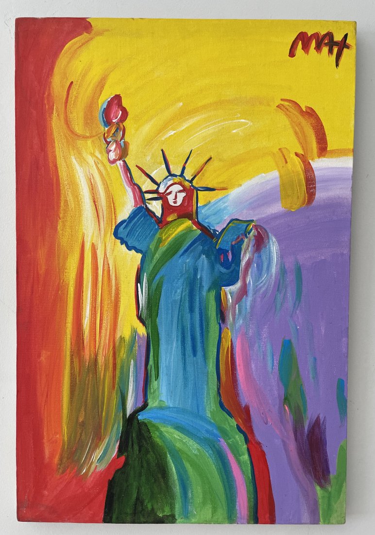 After Peter Max - Statue of Liberty, Oil Painting (1 of 15)