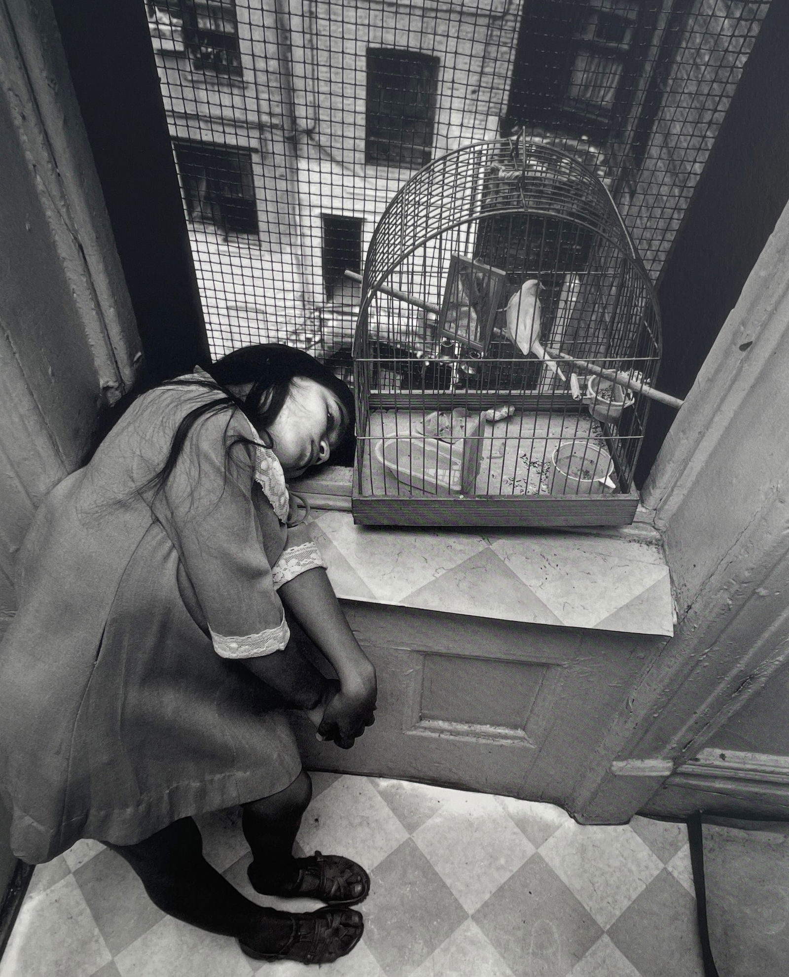 Bruce Davidson - East 100th St, 1966: BRUCE DAVIDSON (B.1933) Title - East 100th Street, 1966 Type of Print - Print in Colors Approximate Image Size - 9" x 7" Bruce Davidson is an American photographer known for capturing images of commun