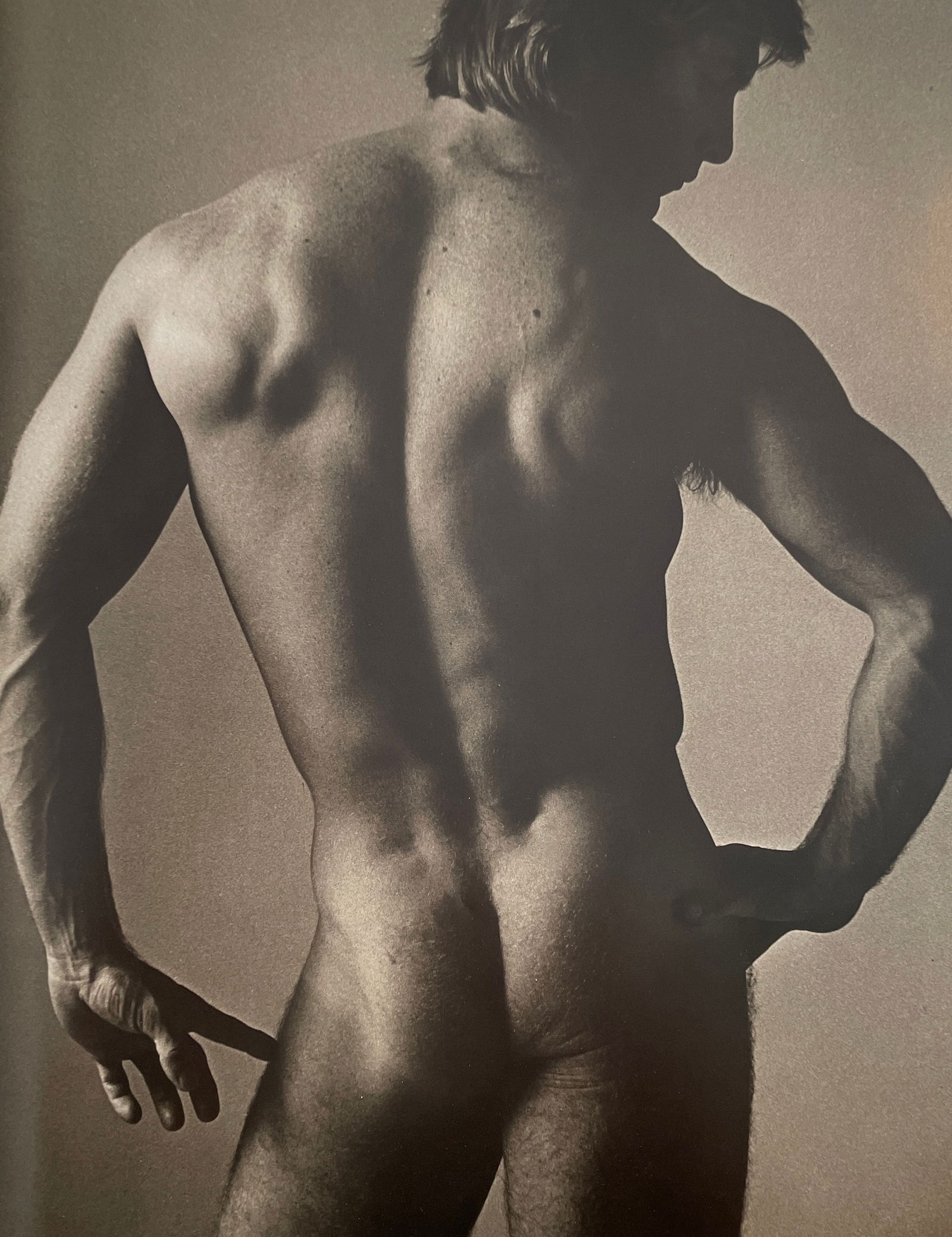 Ken Haak - Male Nude, 1986: KEN HAAK (1923-1991) Title - Male Nude, 1986 Type of Print - Print in Colors Approximate Image Size - 13" x 10" Ken Haak became a self-taught explorer in fashion photography who played light and shado