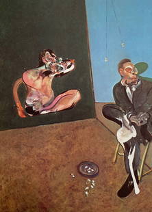 Francis Bacon - Portrait of George Dyer, 1968: FRANCIS BACON (1902-1992) Title - Portrait of George Dyer, 1968 Type of Print - Print in Colors Approximate Image Size - 10" x 7 1/2" Francis Bacon was an Irish artist and one of the most unique, enga