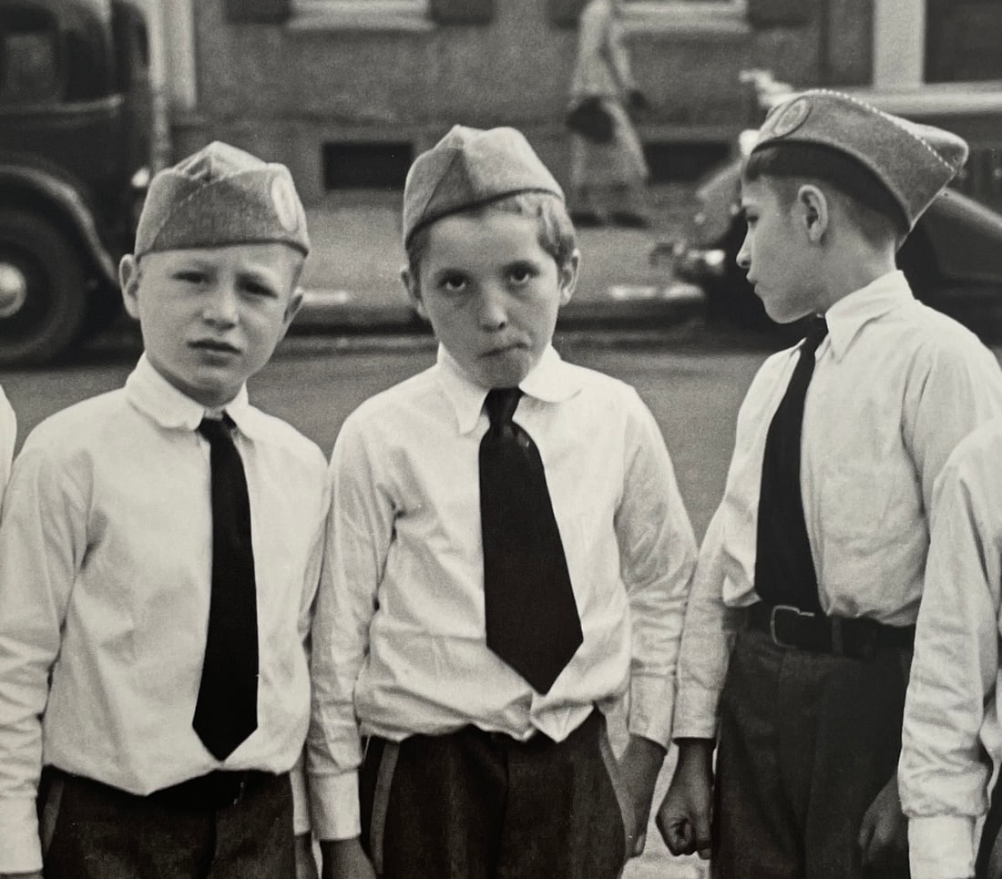 Walker Evans - Sons of the American Legion, 1936: WALKER EVANS (1903-1975) Title - Sons of the American Legion, 1936 Type of Print - Print in Colors Approximate Image Size - 6 1/4" x 7" Walker Evans was a renowned American photographer known for his
