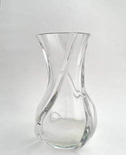 Baccarat Glass Vase: Baccarat Glass Vase Acquired from a private multi million dollar home 10 1/4" Tall