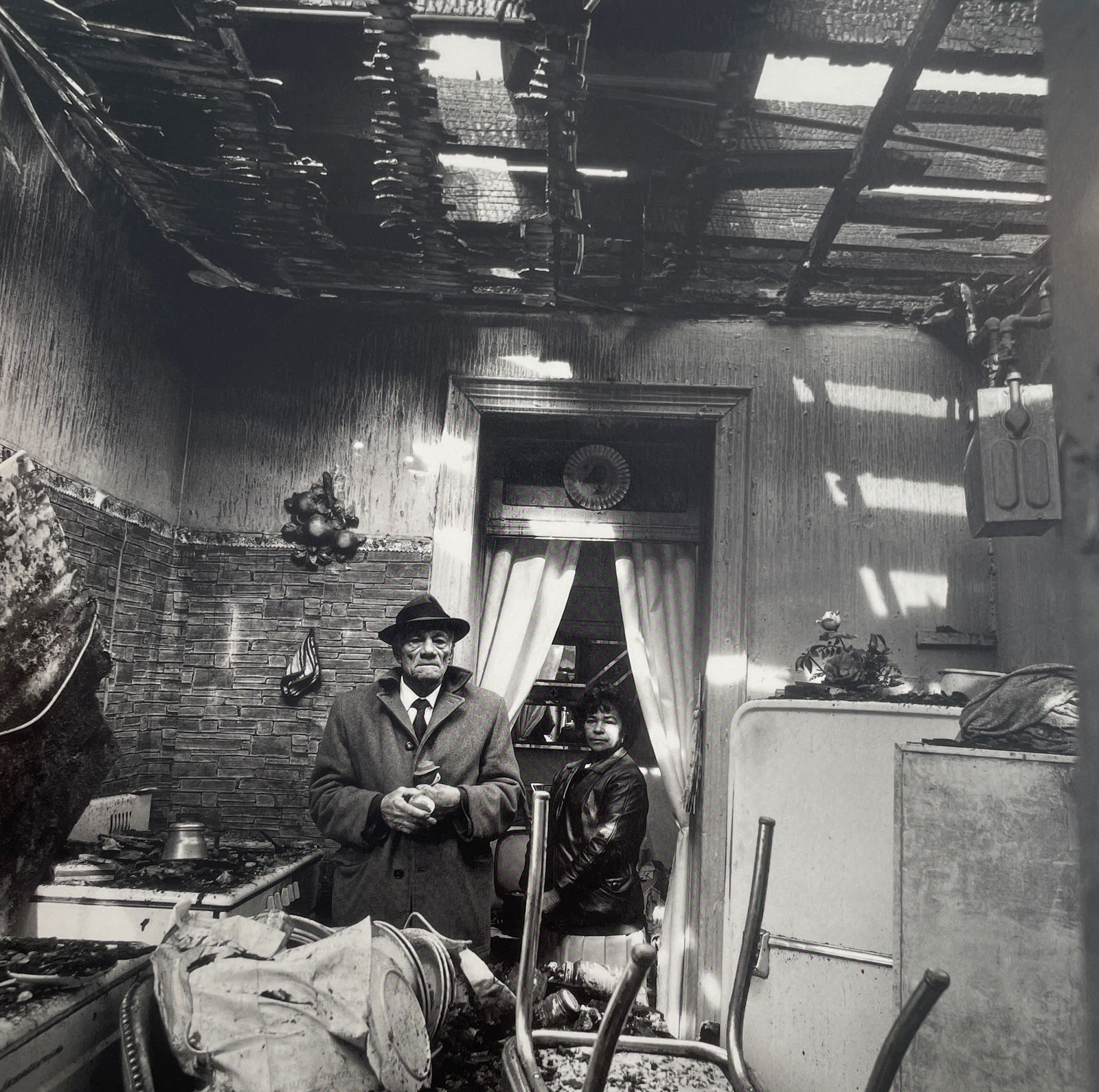 Bruce Davidson - East 100th St, 1966: BRUCE DAVIDSON (B.1933) Title - East 100th Street, 1966 Type of Print - Print in Colors Approximate Image Size - 9" x 9" Bruce Davidson is an American photographer known for capturing images of commun