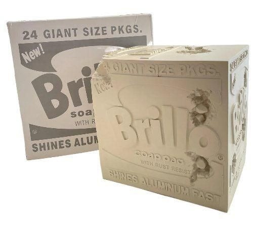 After Daniel Arsham x Andy Warhol Museum Brillo Box, Sculpture: AFTER DANIEL ARSHAM (B. 1980) Daniel Arsham x The Andy Warhol Museum Brillo Box Sculpture 11" x 9" x 11"