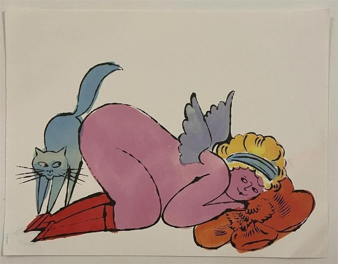Andy Warhol - Estate Stamped, Colored Print (1 of 5)