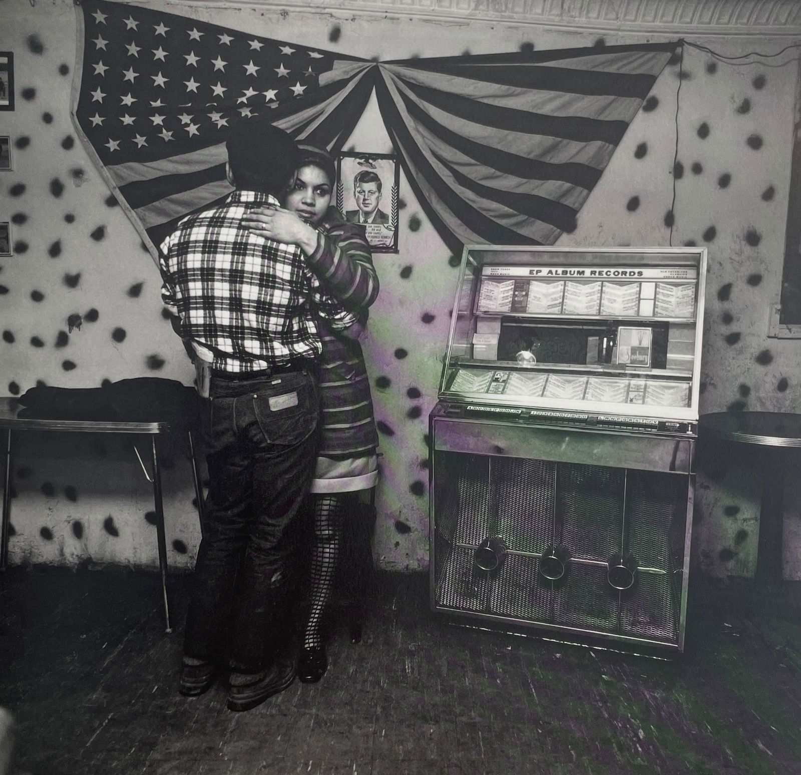 Bruce Davidson - East 100th St, 1966: BRUCE DAVIDSON (B.1933) Title - East 100th Street, 1966 Type of Print - Print in Colors Approximate Image Size - 9" x 9" Bruce Davidson is an American photographer known for capturing images of commun