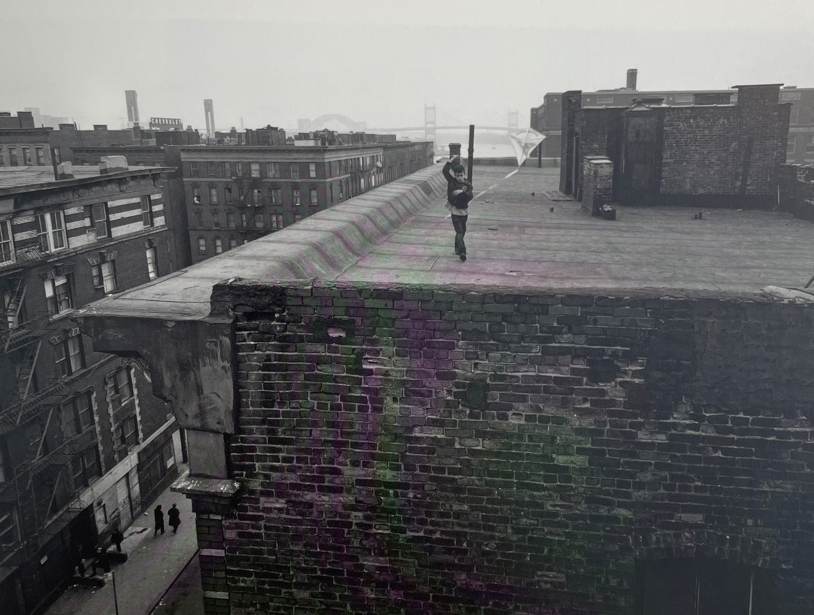 Bruce Davidson - East 100th St, 1966: BRUCE DAVIDSON (B.1933) Title - East 100th Street, 1966 Type of Print - Print in Colors Approximate Image Size - 9" x 7" Bruce Davidson is an American photographer known for capturing images of commun