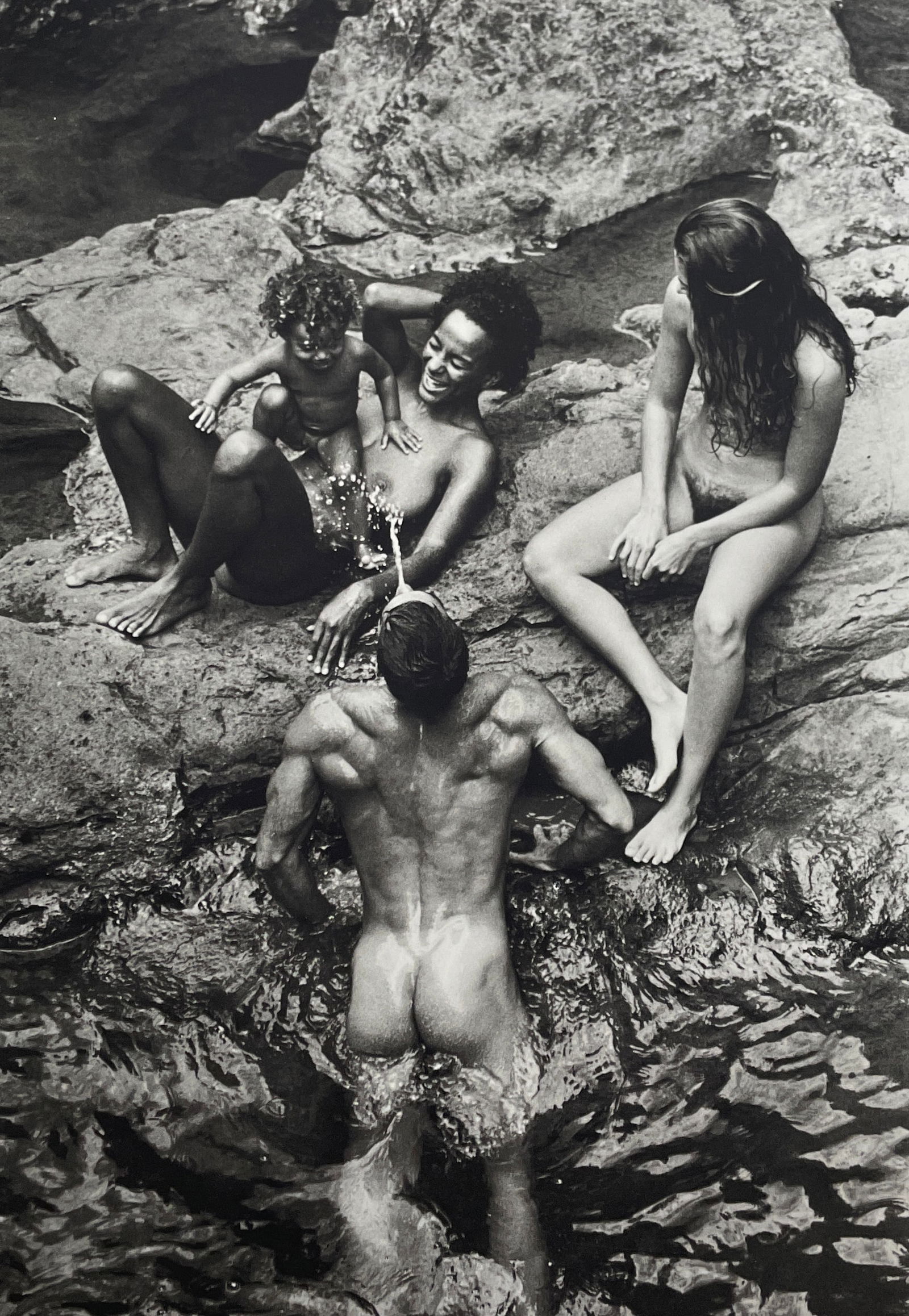 Tom Bianchi - Kalindi's Fountain: TOM BIANCHI (B.1945) Title - Kalindi's Fountain Type of Print - Print in Colors Approximate Image Size - 11" x 7" Tom Bianchi was born and raised in the suburbs of Chicago and graduated from Northwest