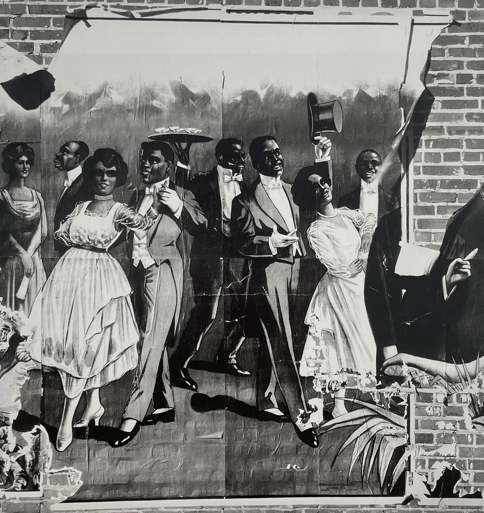 Walker Evans - Minstrel Showbill Detail, 1936: WALKER EVANS (1903-1975) Title - Minstrel Showbill Detail, 1936 Type of Print - Print in Colors Approximate Image Size - 7" x 7 1/4" Walker Evans was a renowned American photographer known for his bla