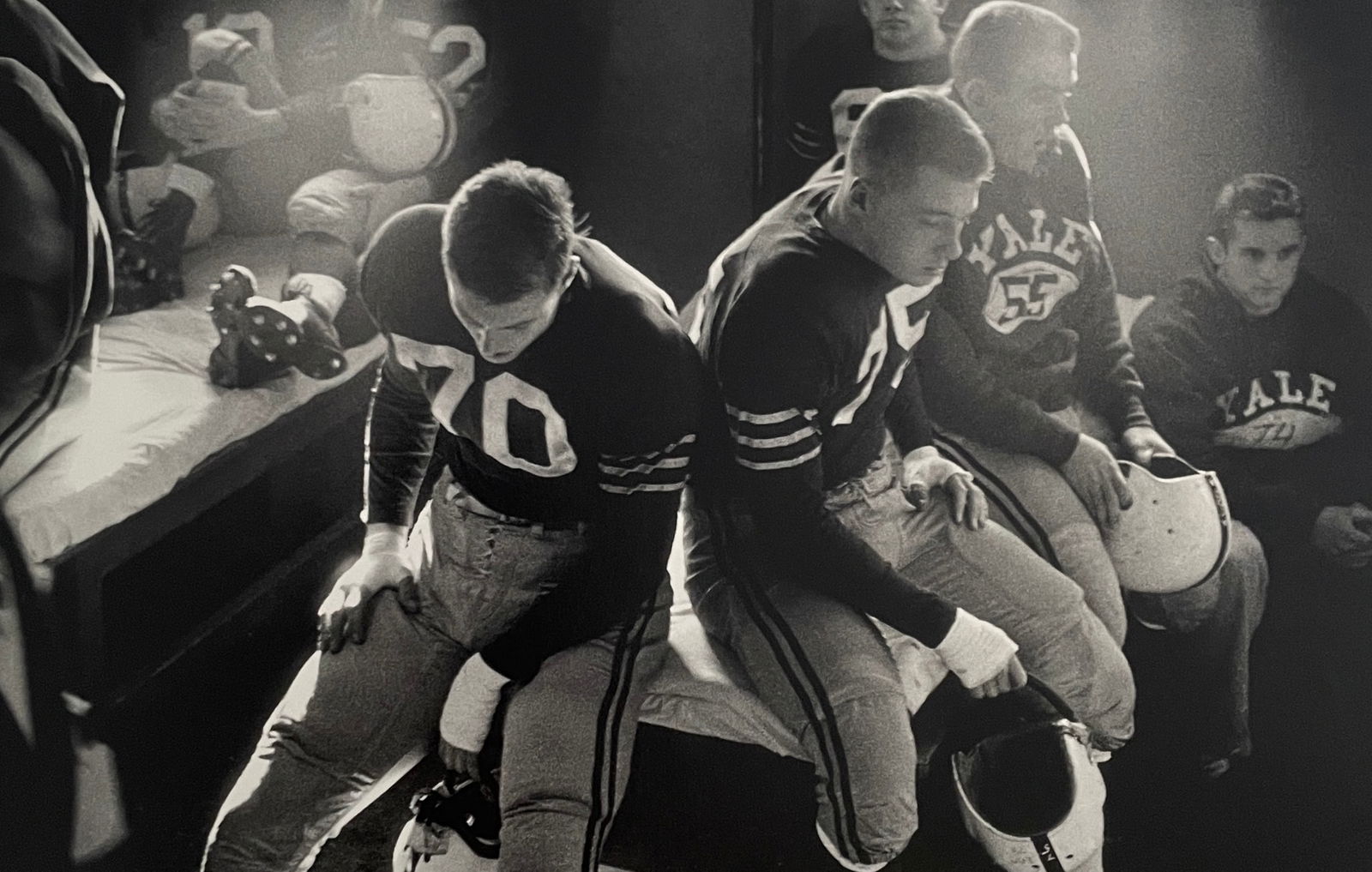 Bruce Davidson - Yale Football, 1954: BRUCE DAVIDSON (B.1933) Title - Yale Football, 1954 Type of Print - Print in Colors Approximate Image Size - 9 1/2" x 6 3/8" Bruce Davidson is an American photographer known for capturing images of co
