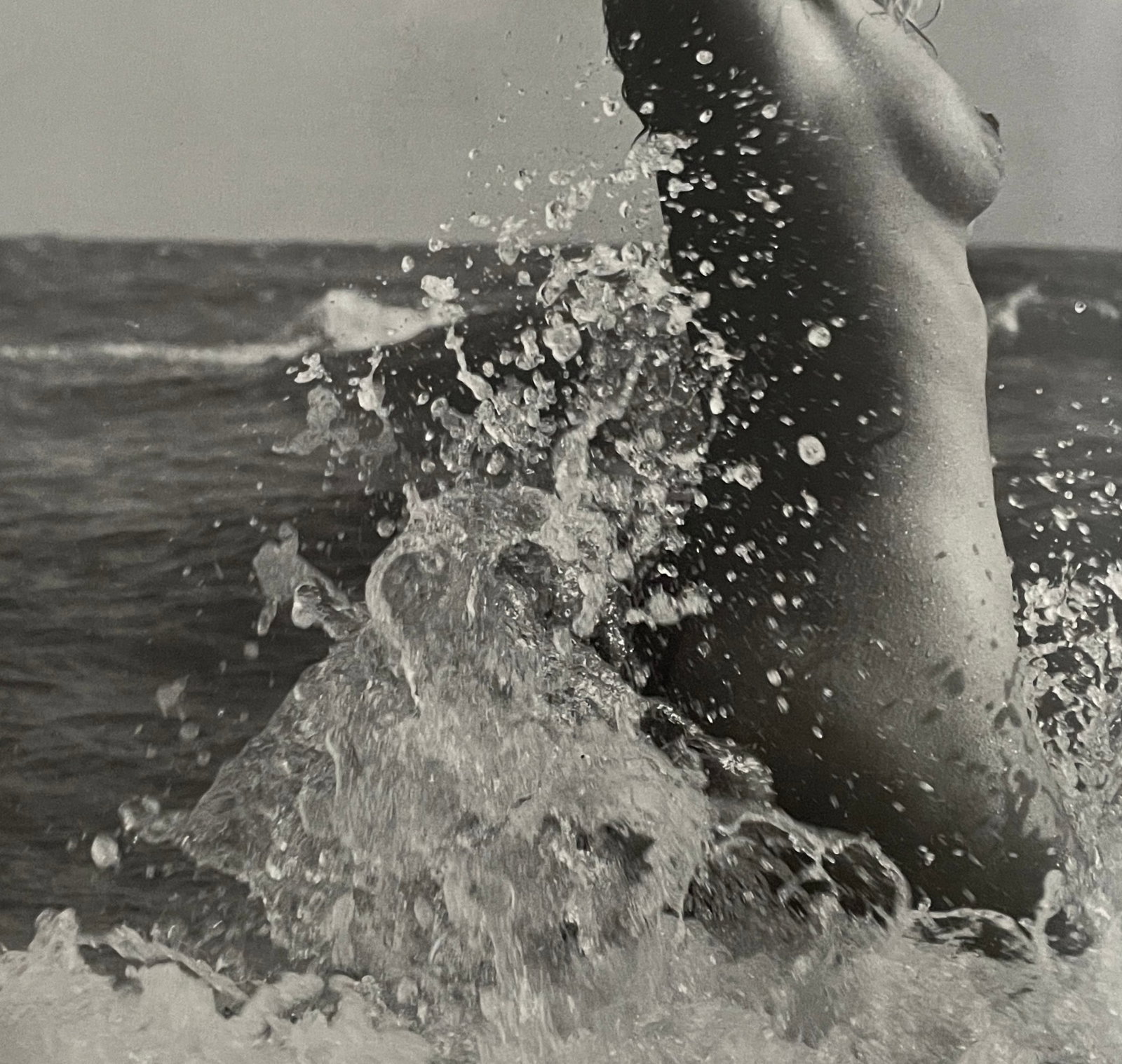 Lucien Clergue - Female Nude, 1970: LUCIEN CLERGUE (1934â€“2014) Title - Female Nude, 1970 Type of Print - Print in Colors Approximate Image Size - 9 1/2" x 9 1/2" Lucien Clergue was a pioneering French photographer who devoted his