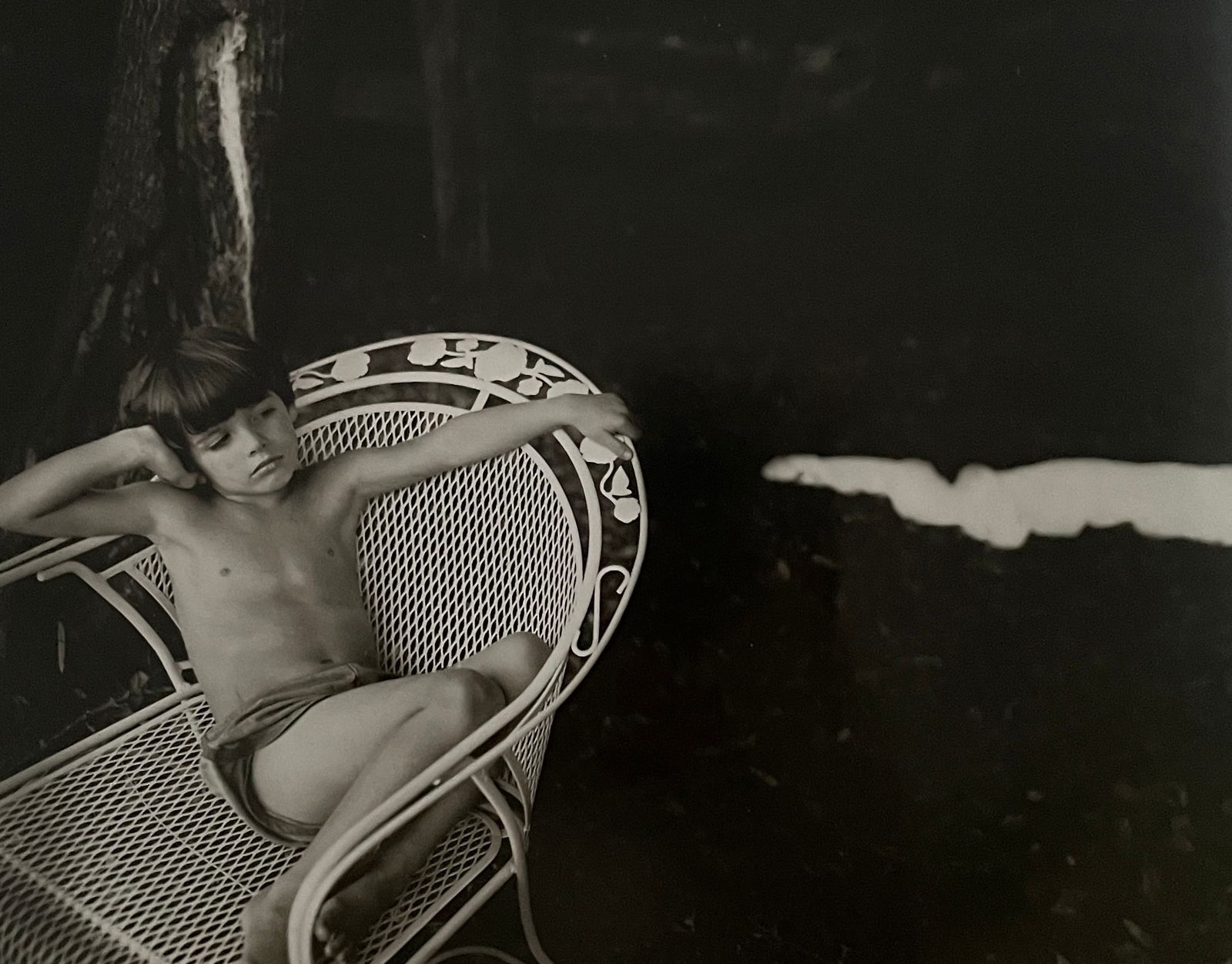 Sally Mann - Emmett, 1985: SALLY MANN (B.1951) Title - Emmett, 1985 Type of Print - Print in Colors Approximate Image Size - 9" x 8" Sally Mann is an American photographer known for her black-and-white portraits of her family a