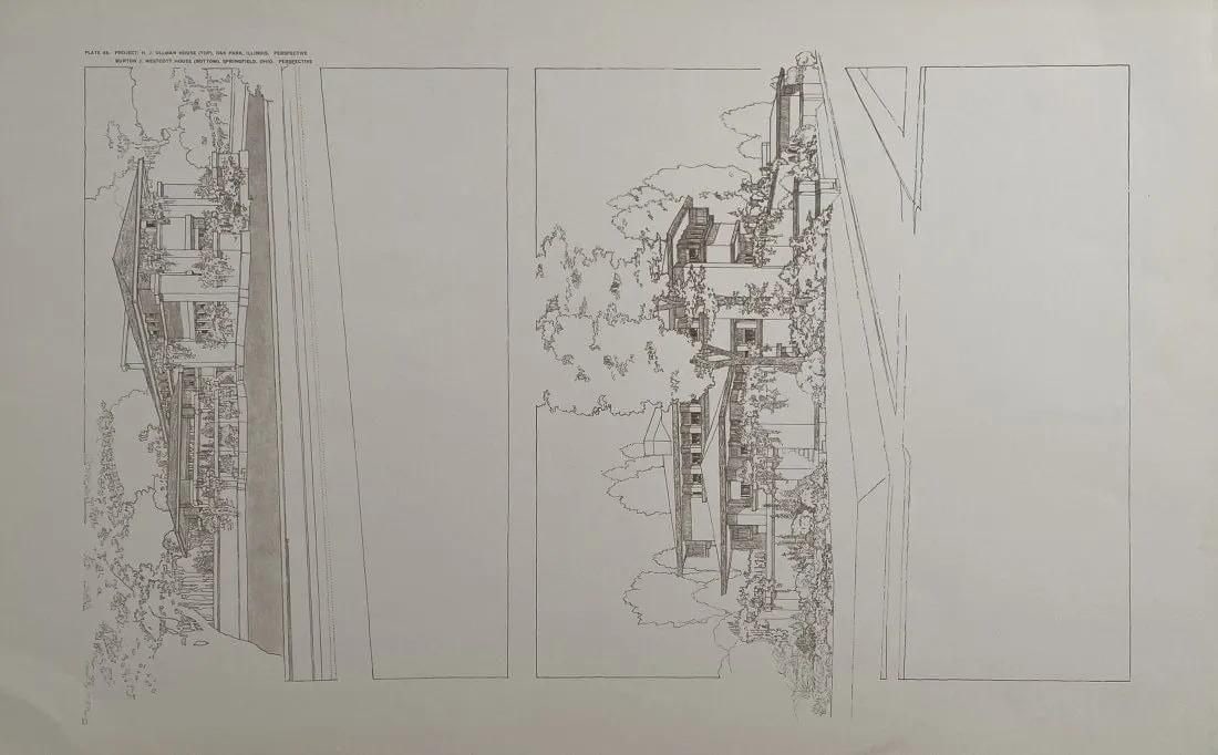 Frank Lloyd Wright - Illinois and Ohio, Floorplan (1 of 10)