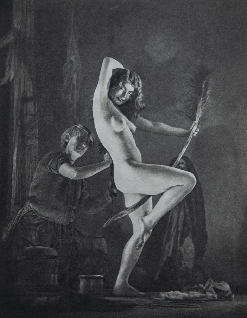 William Mortensen - Preparation for the Sabbot: WILLIAM MORTENSEN Preparation for the Sabbot Print in Colors 8 1/4" x 10 1/2"