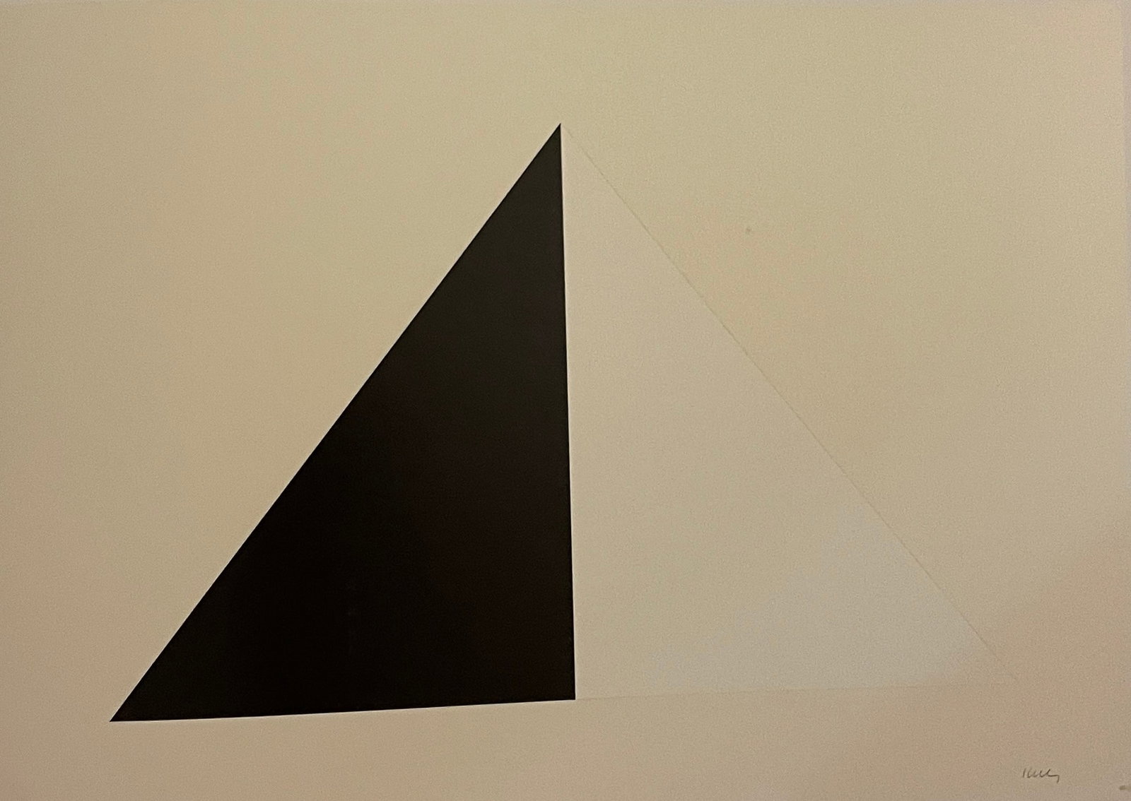Ellsworth Kelly - White and Black, 1971: ELLSWORTH KELLY (1923-2015) Title - White and Black, 1971 Type of Print - Print in Colors Estimated Image Size - 6 1/4" x 8 3/4" Ellsworth Kelly was an eminent American artist known for his abstract p