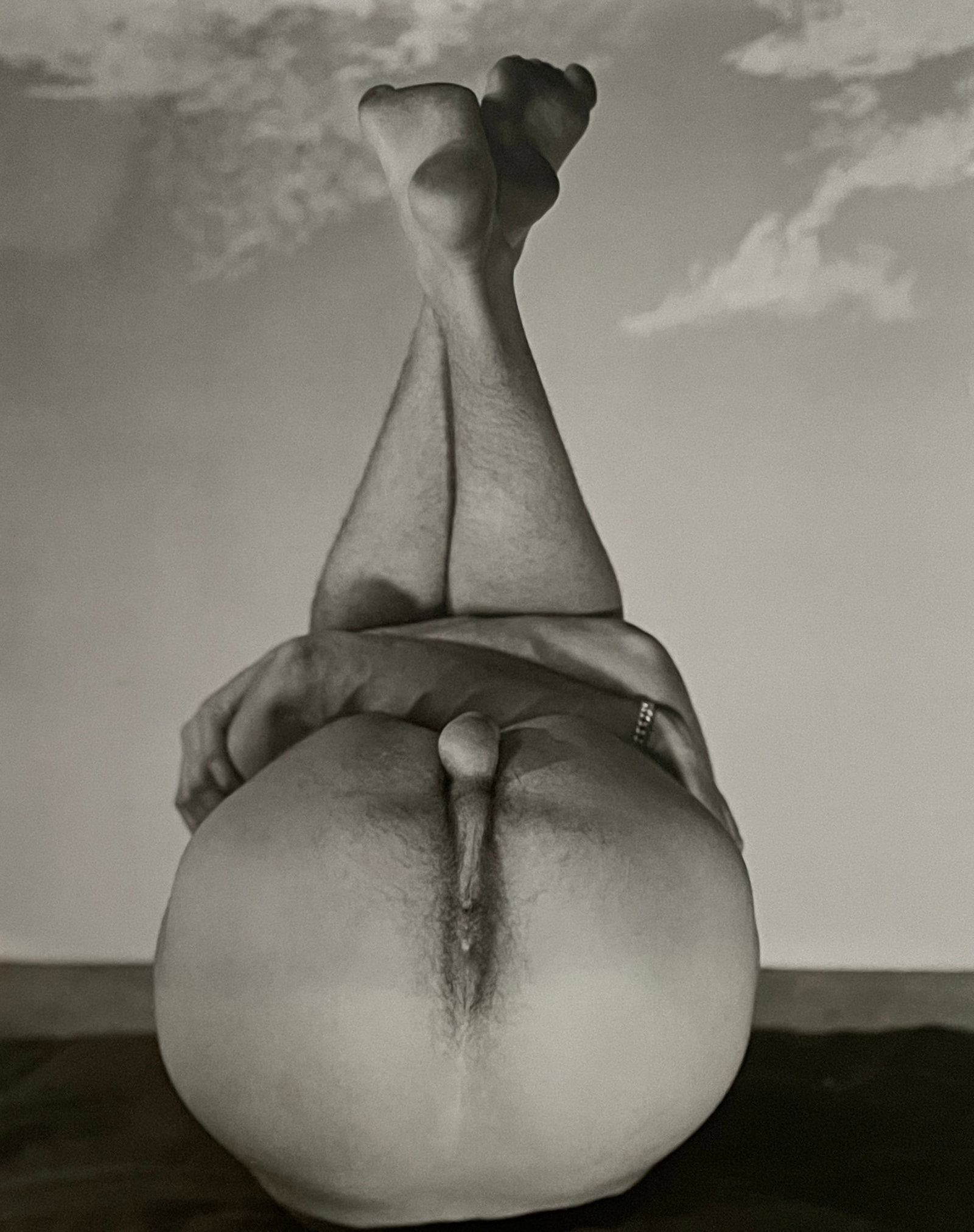 George Platt Lynes - Male Nude, 1951: GEORGE PLATT LYNES (1907â€“1955) Title - Male Nude, 1951 Type of Print - Print in Colors Approximate Image Size - 8 1/4" x 6 3/4" George Platt Lynes was an American fashion photographer. His gray