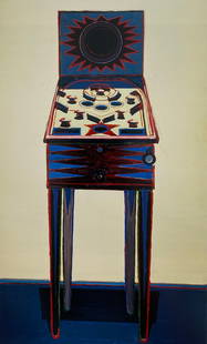 Wayne Thiebaud - Nickel Pinball, 1962: WAYNE THIEBAUD (1920-2021) Nickel Pinball, 1962 Print in Colors, Printed in the 2000s 5 1/4" x 8 3/4"